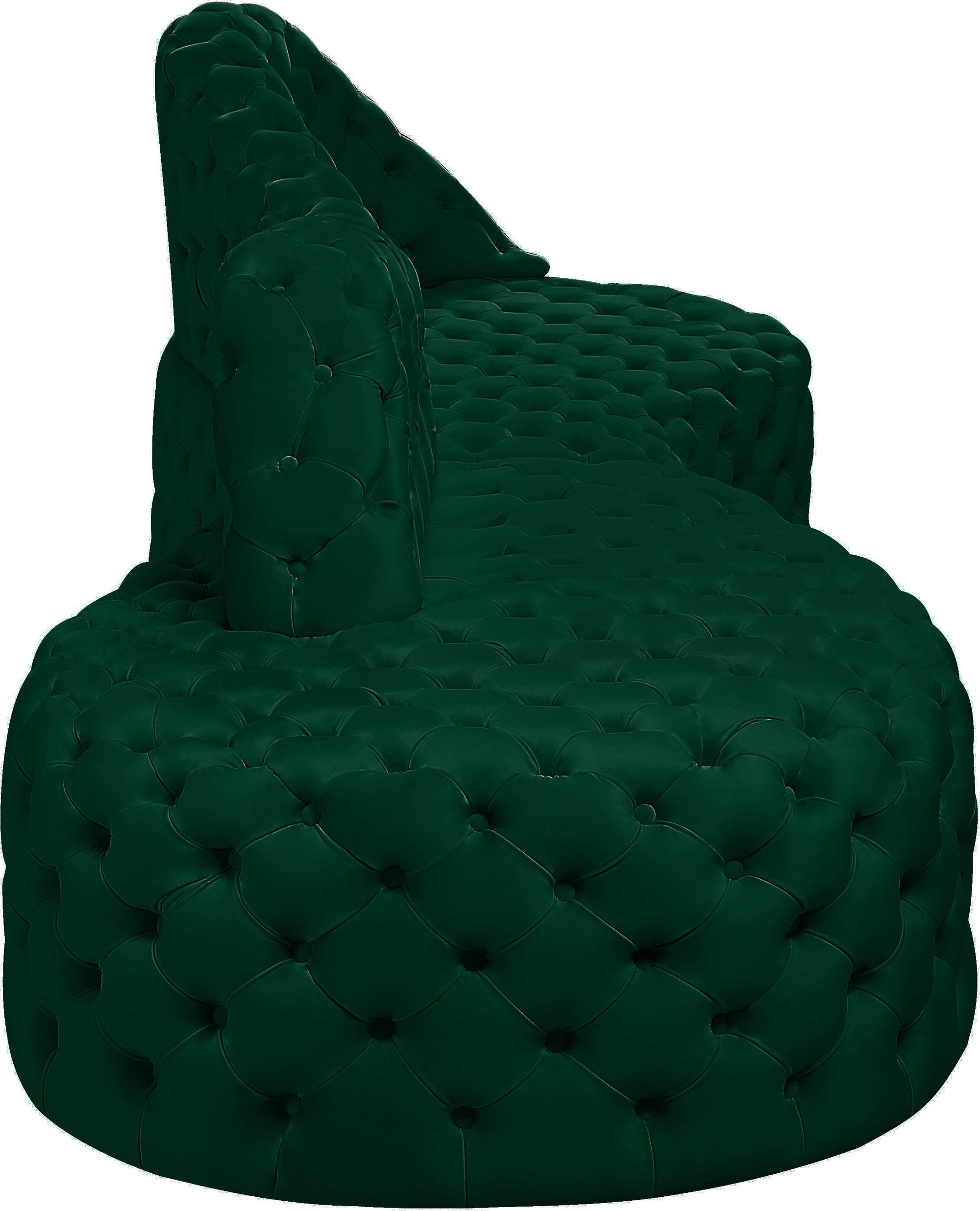 Royal 114" 2-Piece Velvet Sectional