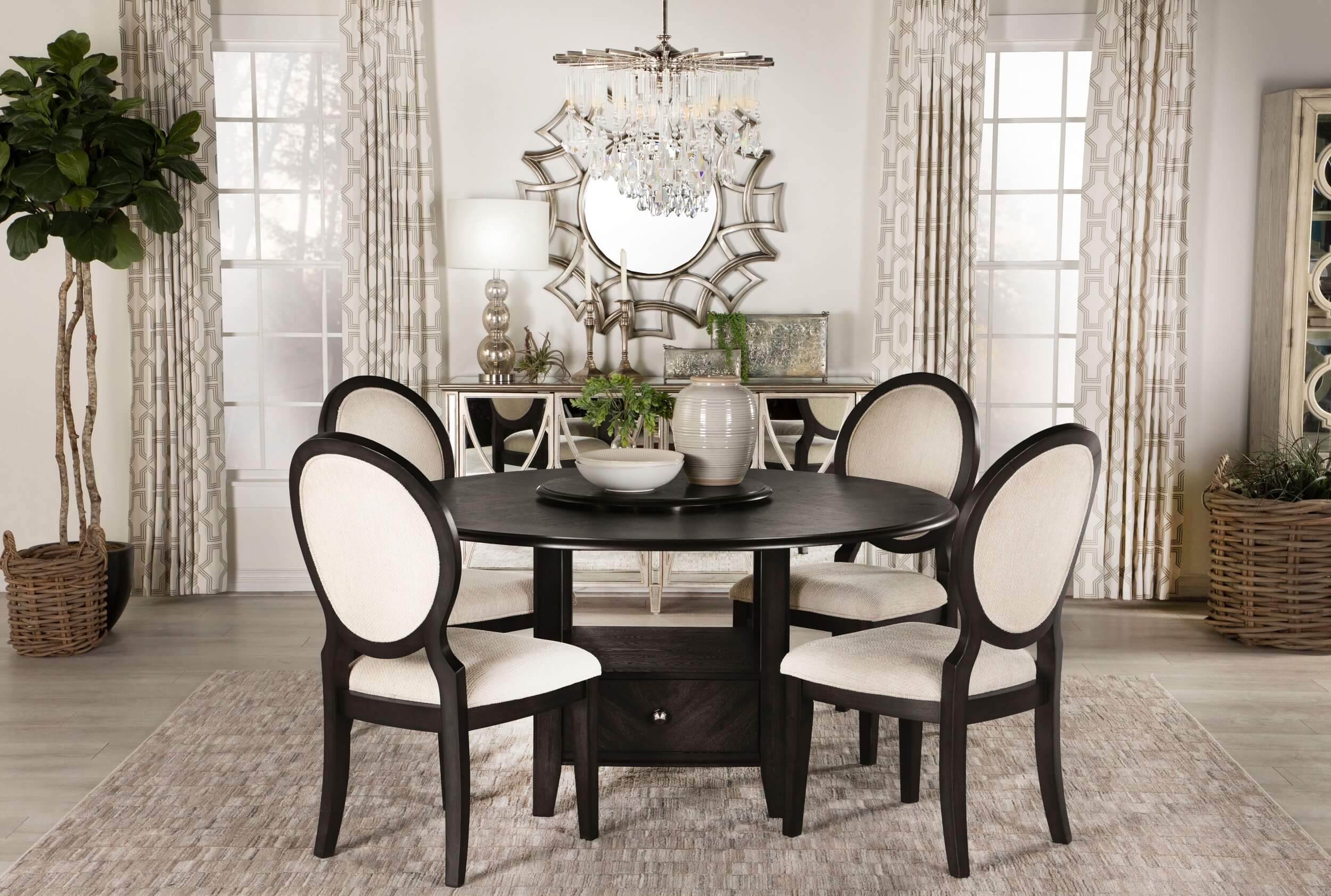 Twyla Fabric Dining Chair with Oval Back
