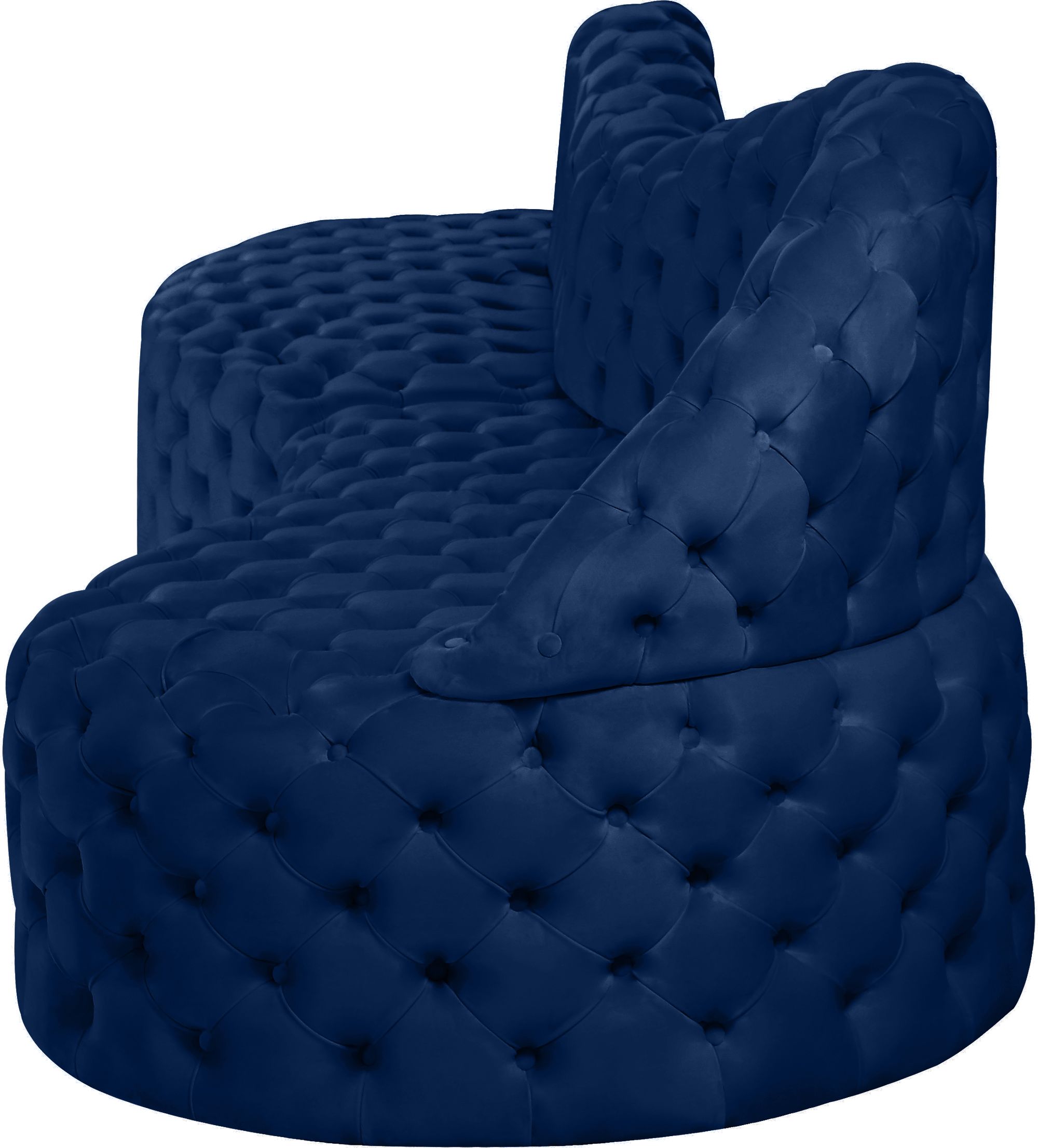 Royal 114" 2-Piece Velvet Sectional
