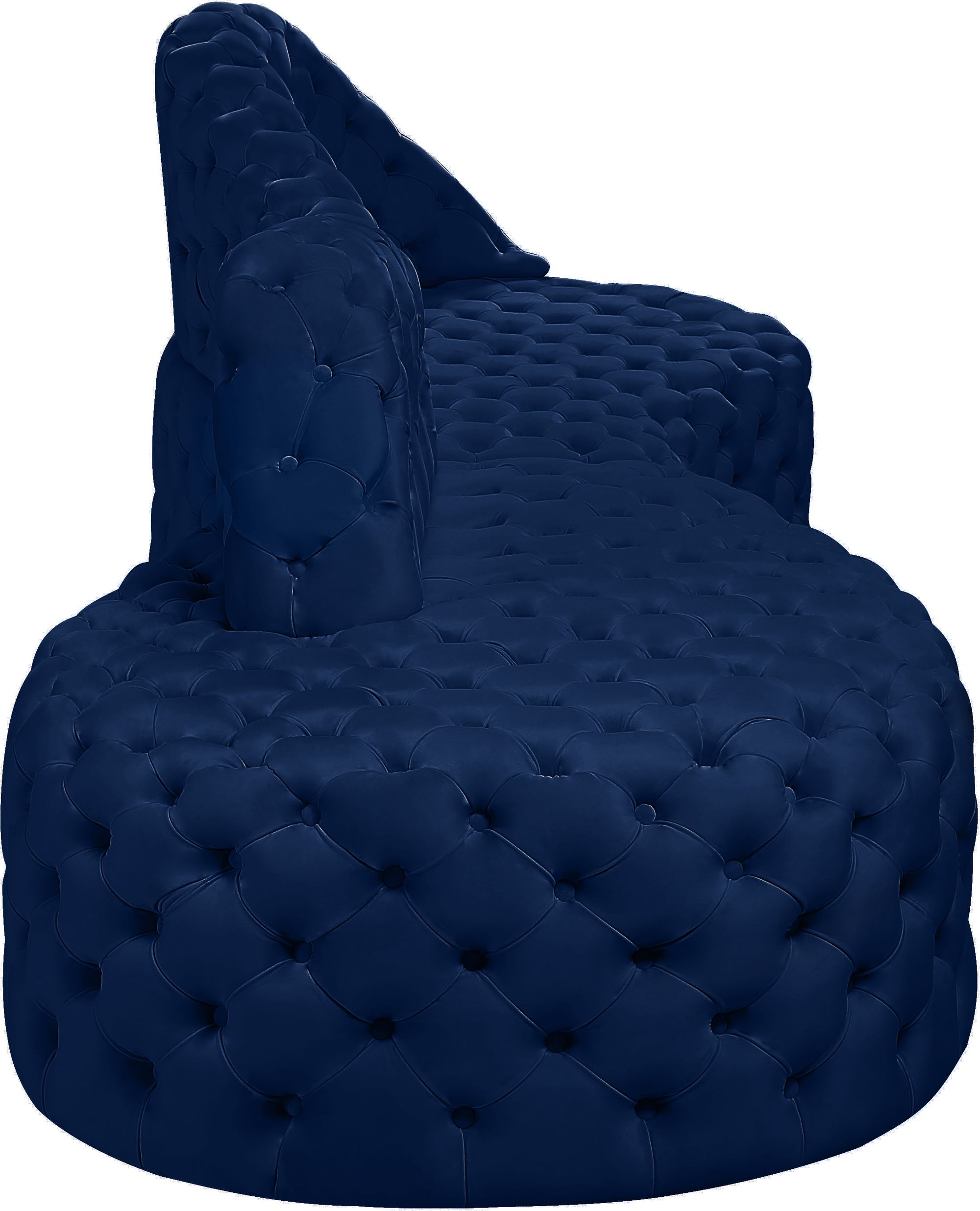 Royal 114" 2-Piece Velvet Sectional