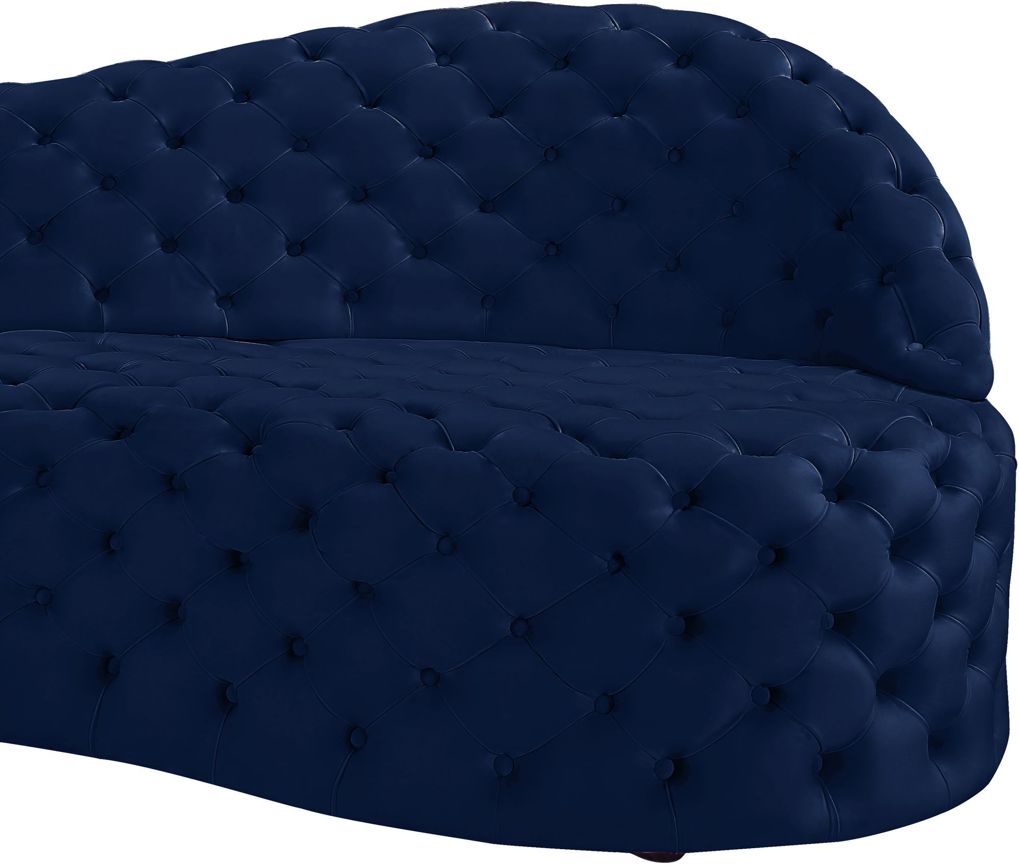 Royal 114" 2-Piece Velvet Sectional