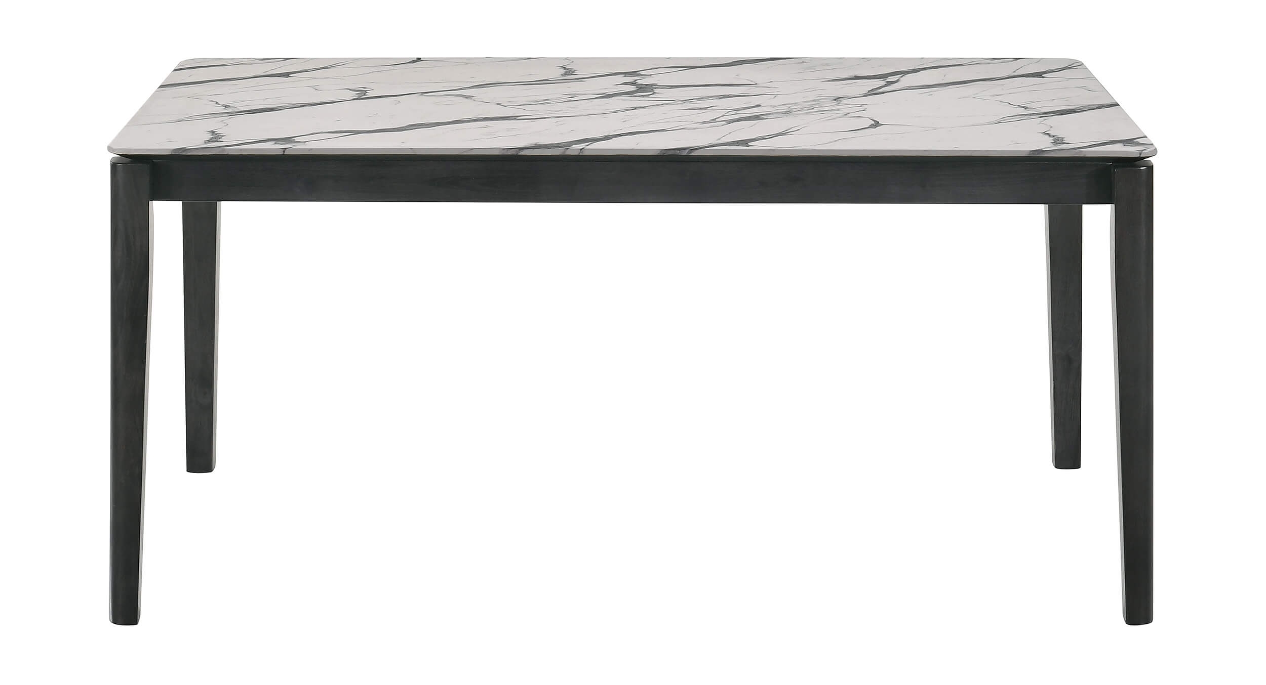Stevie Rectangular Faux Marble Top Dining Table