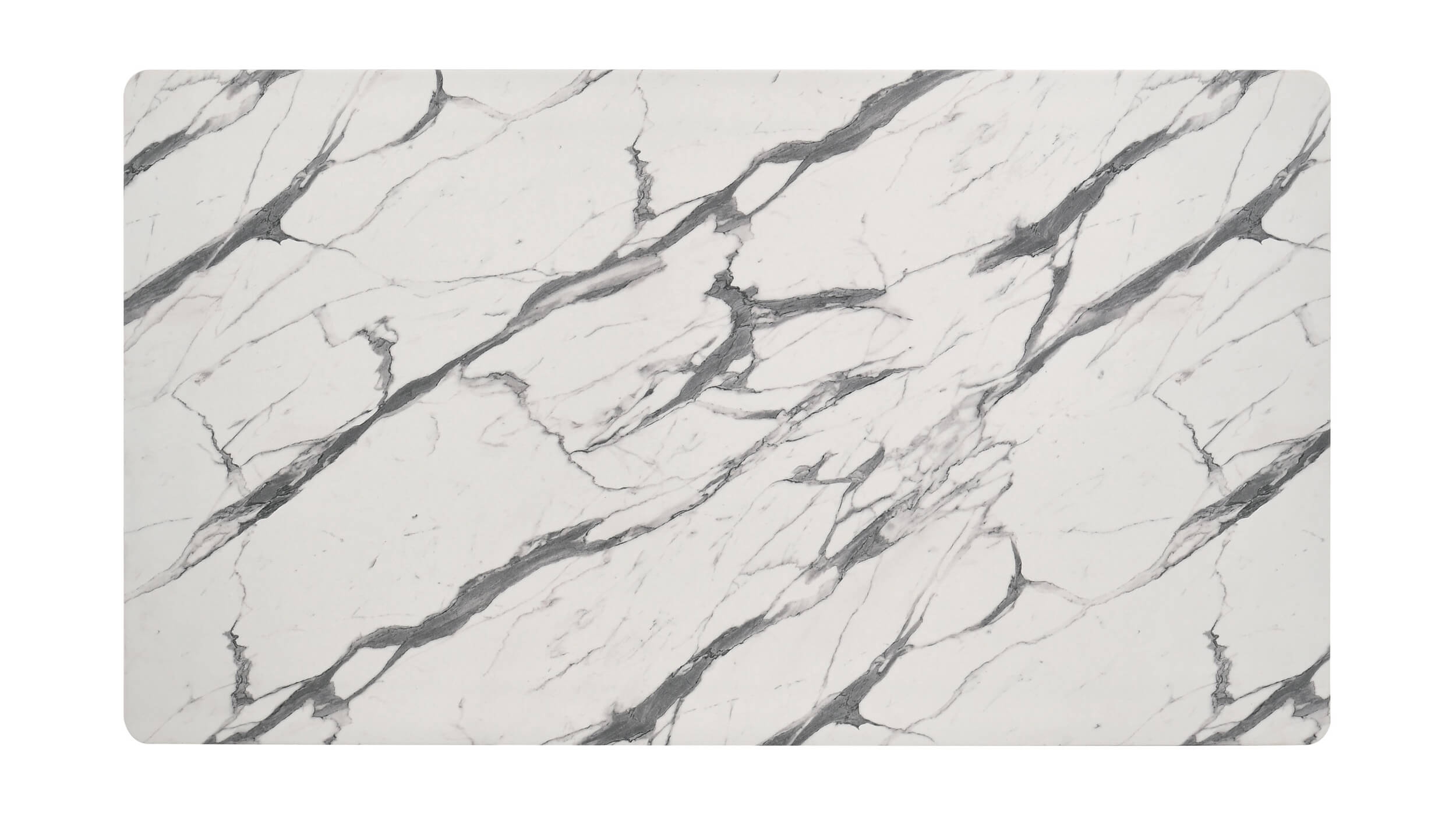 Stevie Rectangular Faux Marble Top Dining Table