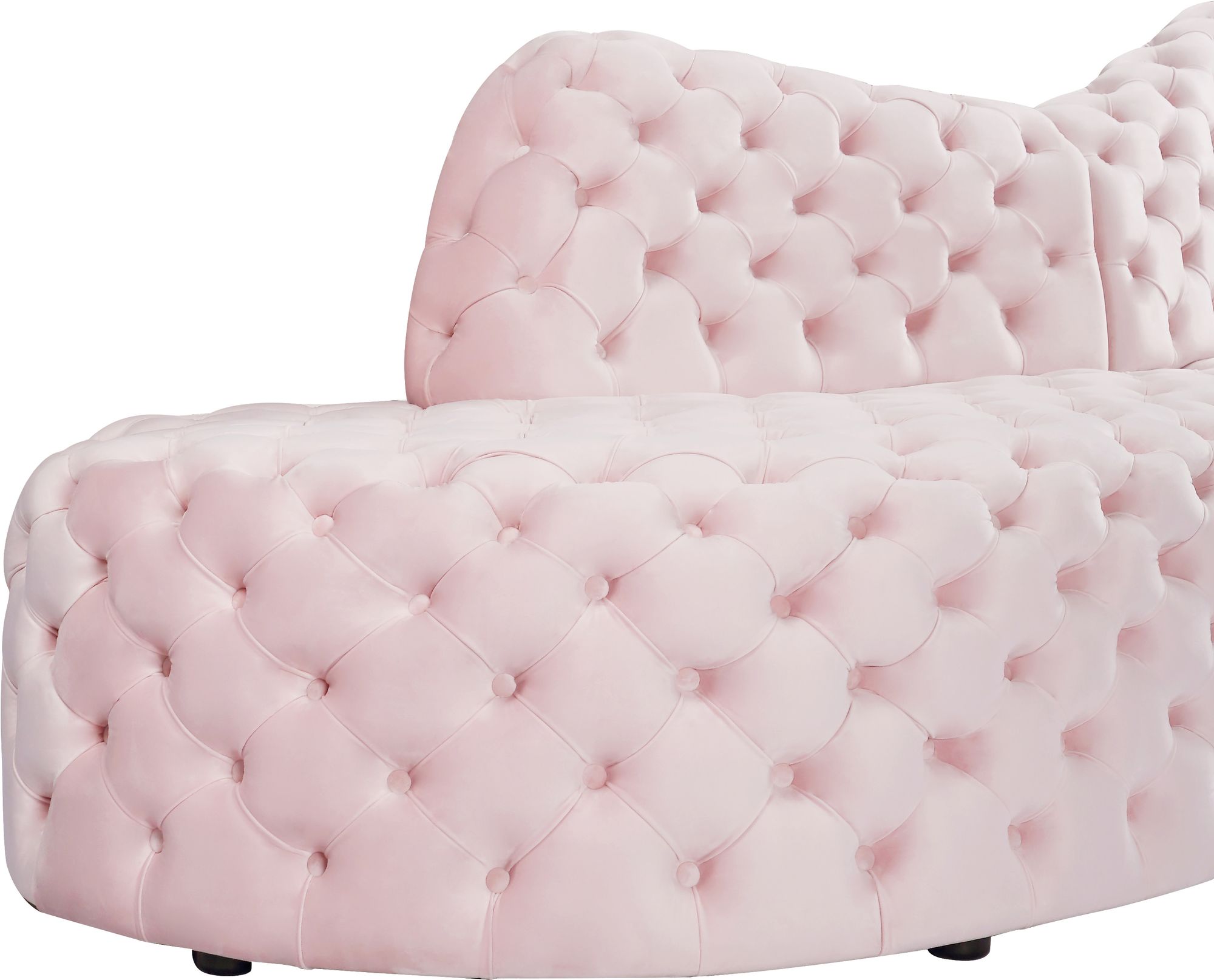 Royal 114" 2-Piece Velvet Sectional
