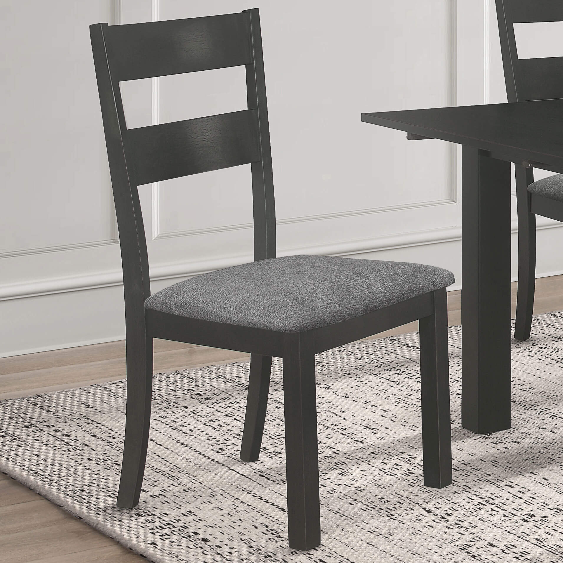 Jakob Fabric Side Chairs with Ladder Back