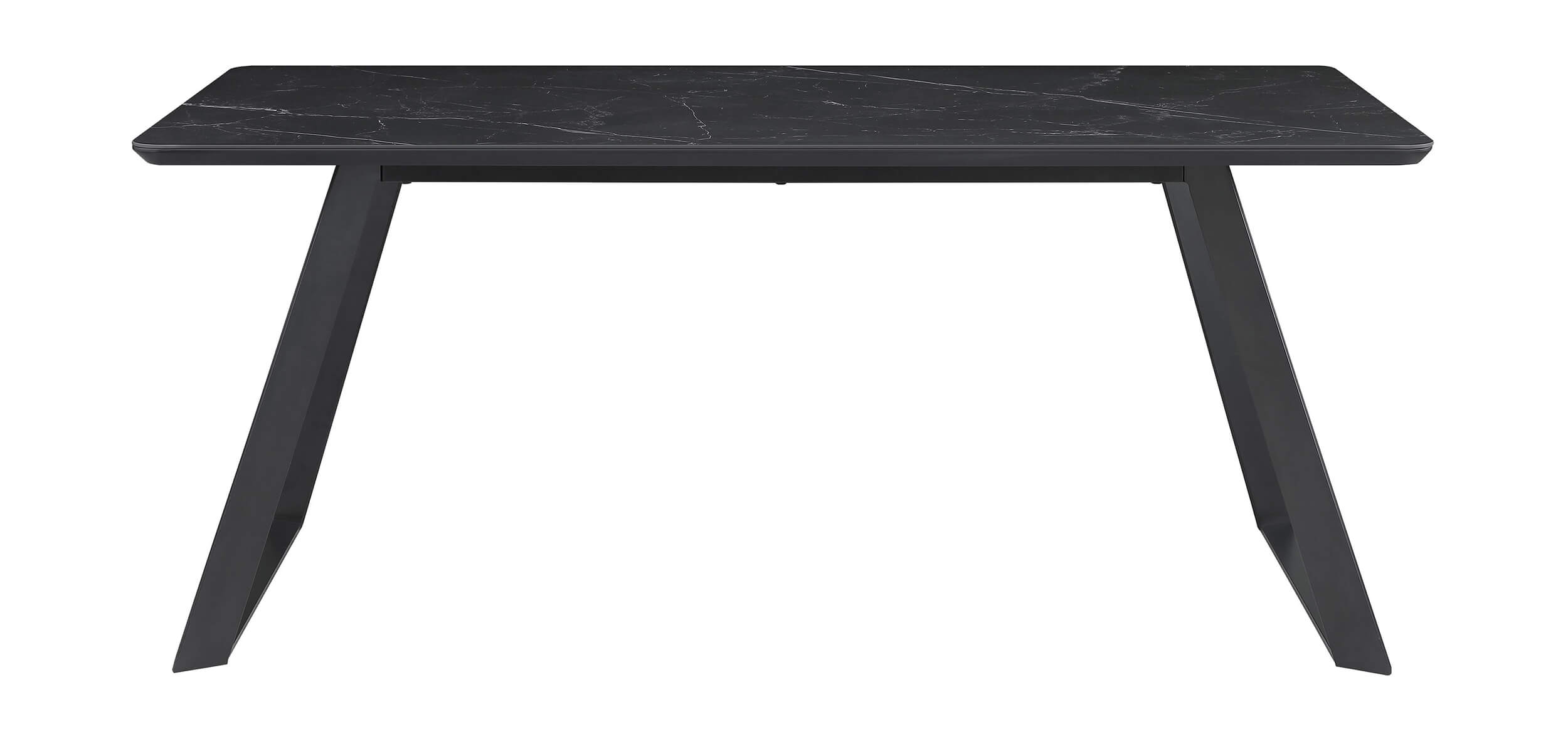 Smith Rectangle Ceramic Top Dining Table with Metal Base