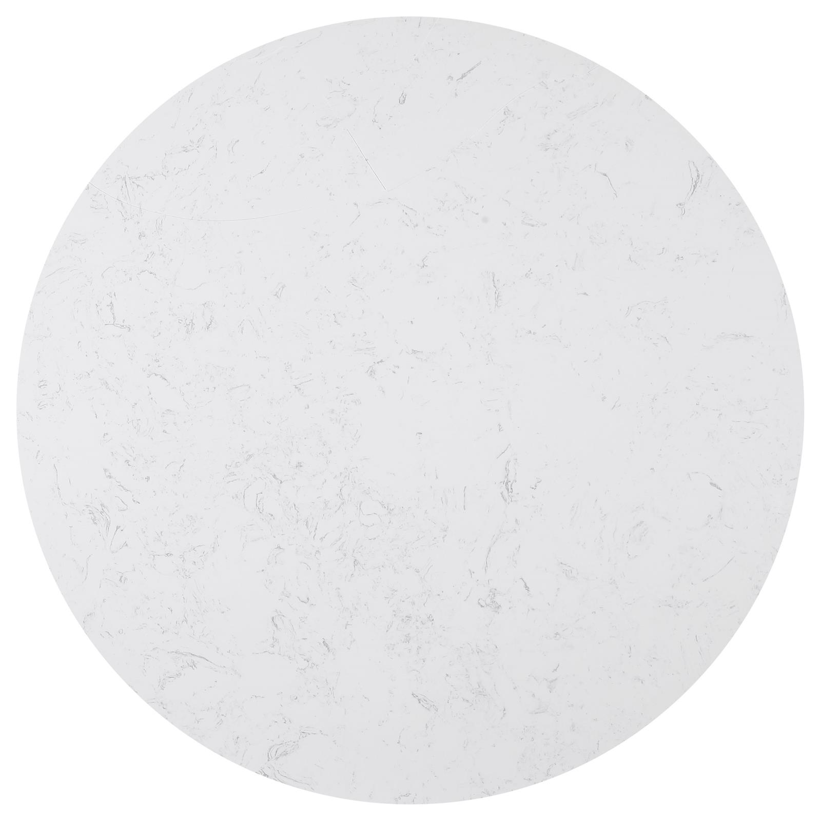 Sherry Faux Marble Round Dining Table