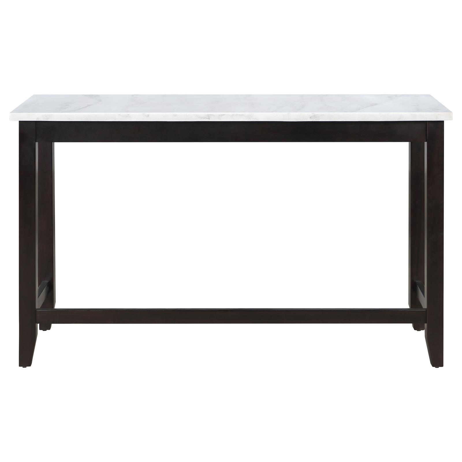 Toby Rectangular Marble Top Counter Height Table