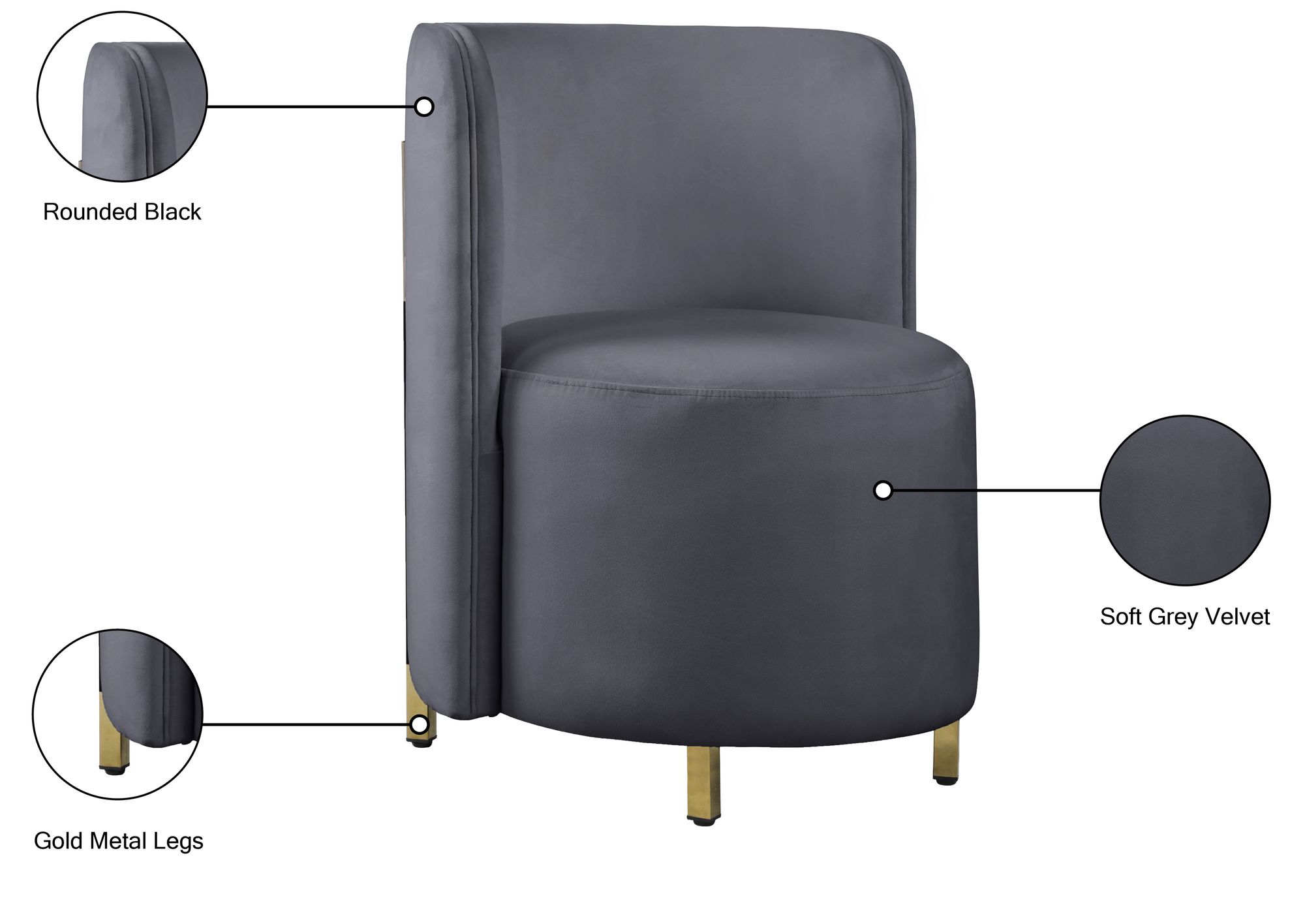 Rotunda Velvet Chair