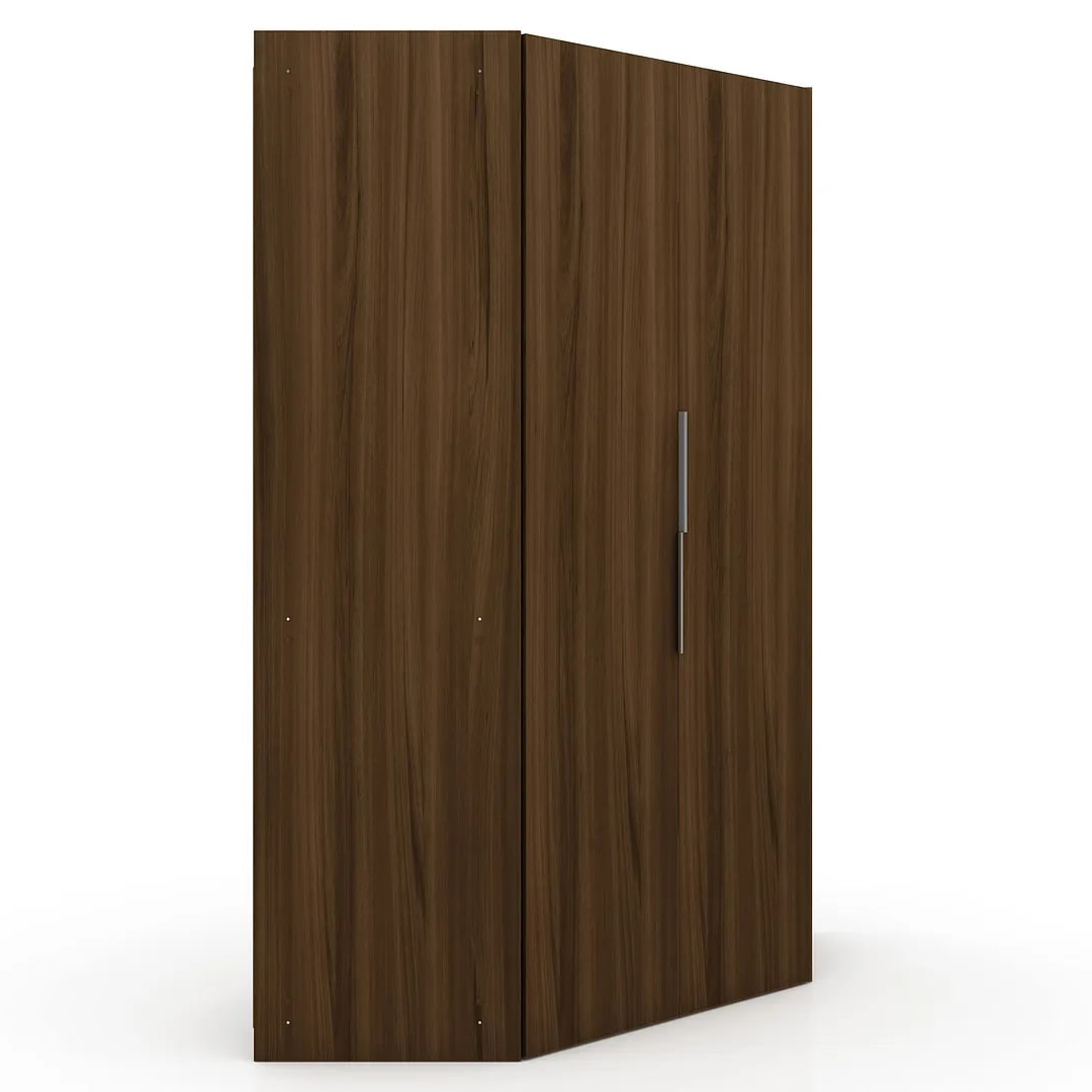 Mulberry 2.0 Corner Wardrobe Closet w/2 Hanging Rods 