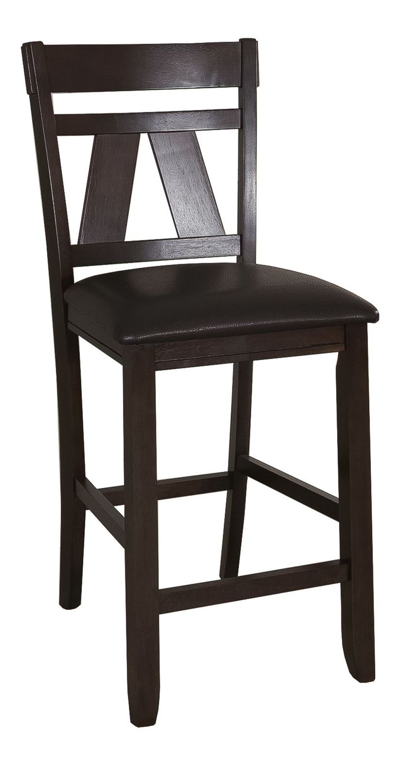 Lawson PU/Wood Splat Back Counter Chair