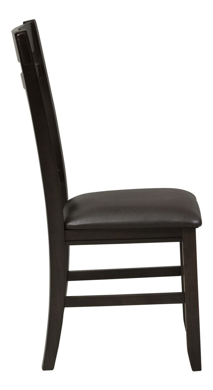 Lawson PU/Wood Splat Back Side Chair