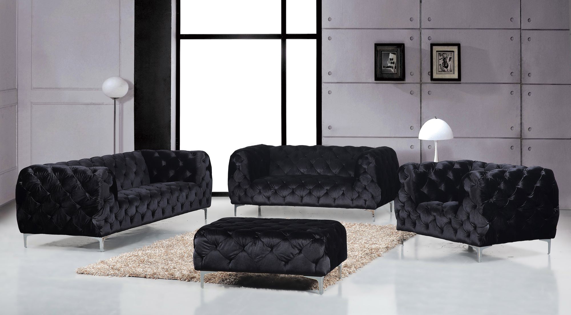 Mercer Velvet Sofa