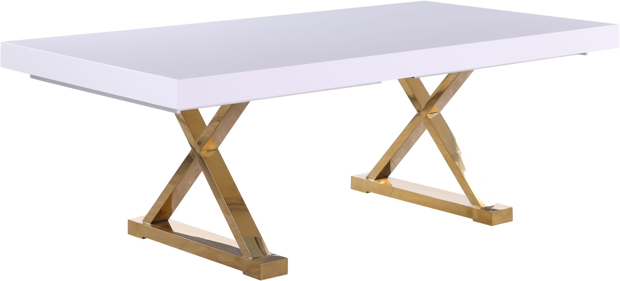 Excel Extendable Rectangular Lacquer Dining Table