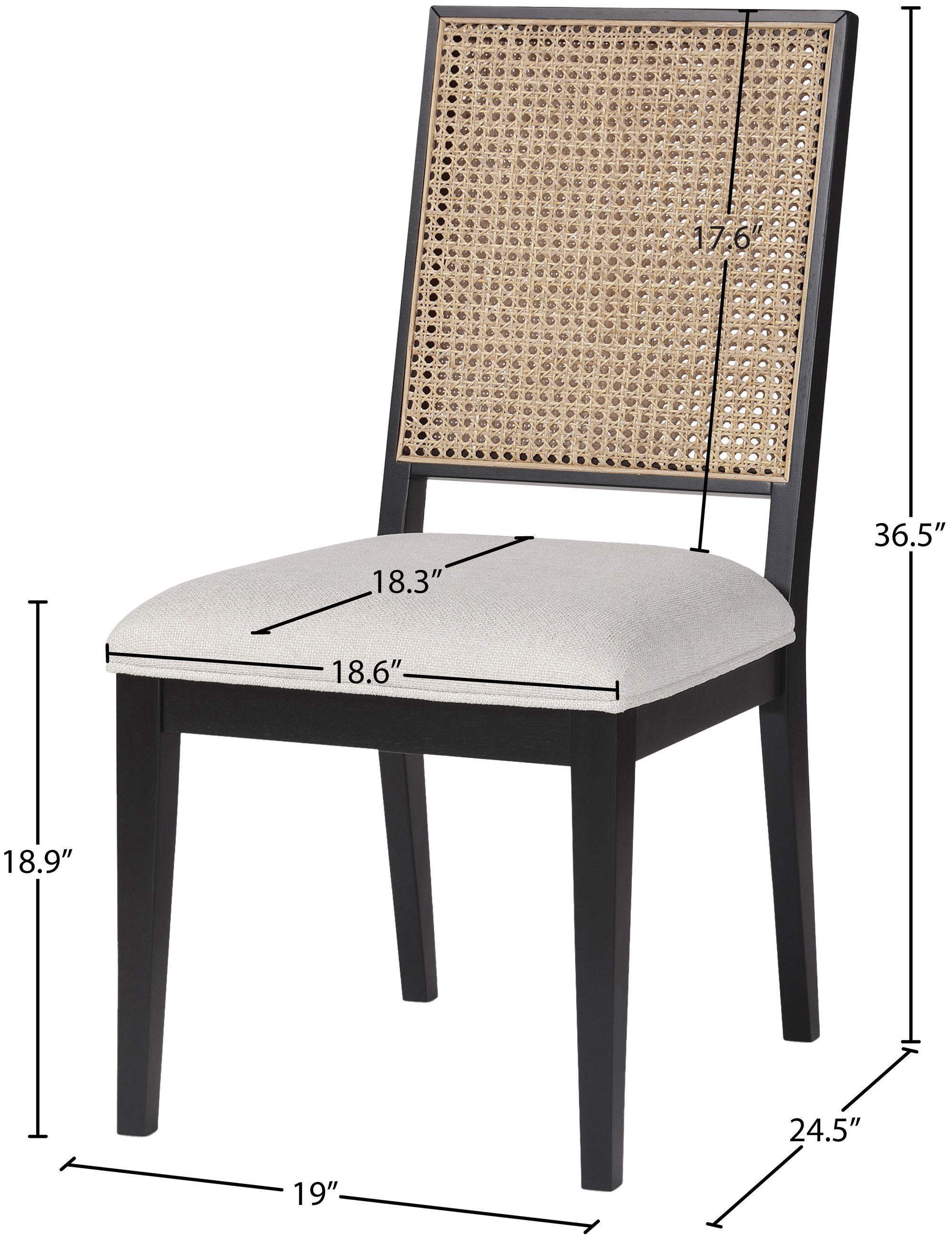 Butterfly Linen Fabric Dining Chair