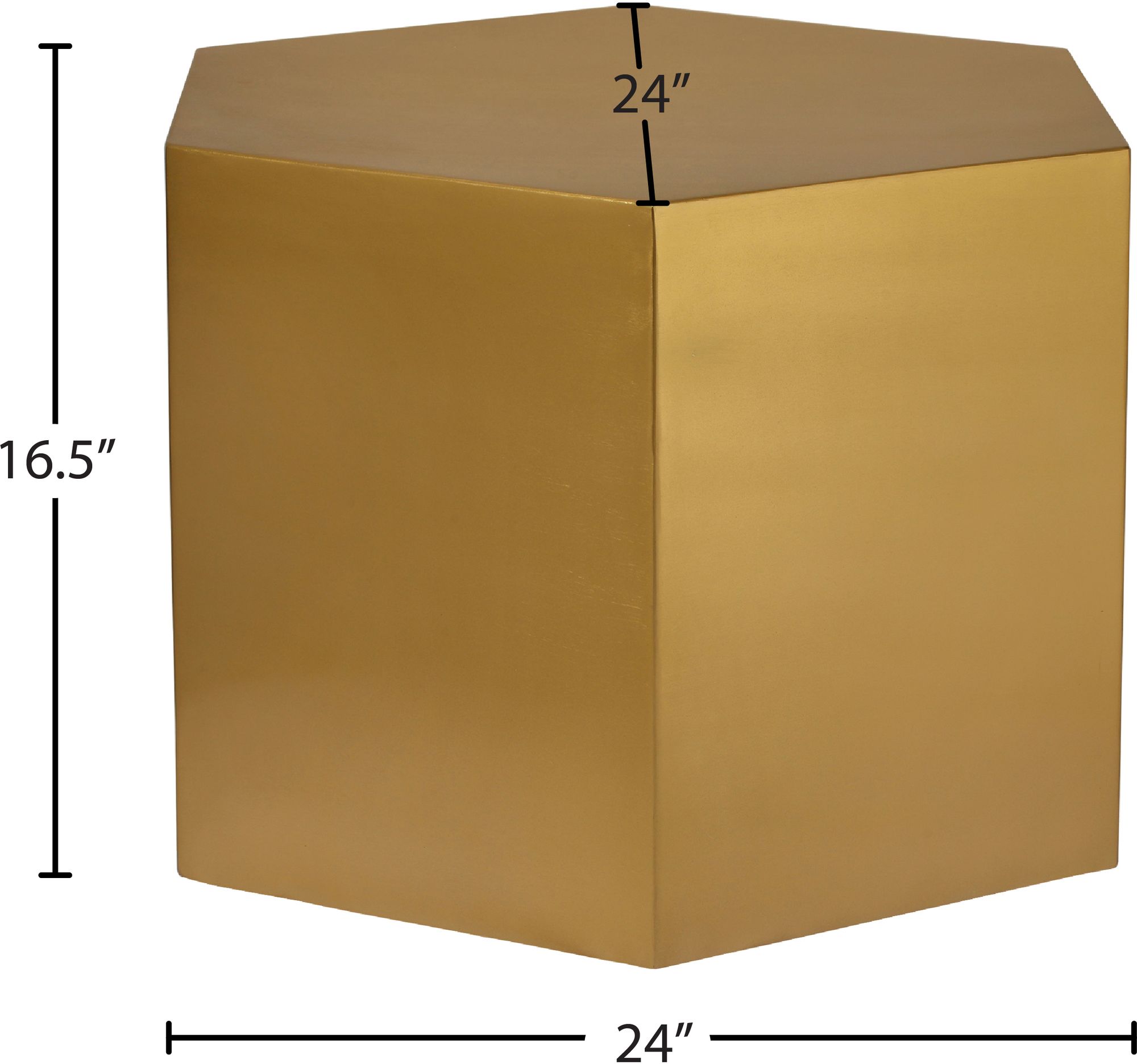 Hexagon 24" Metal Modular Coffee Table