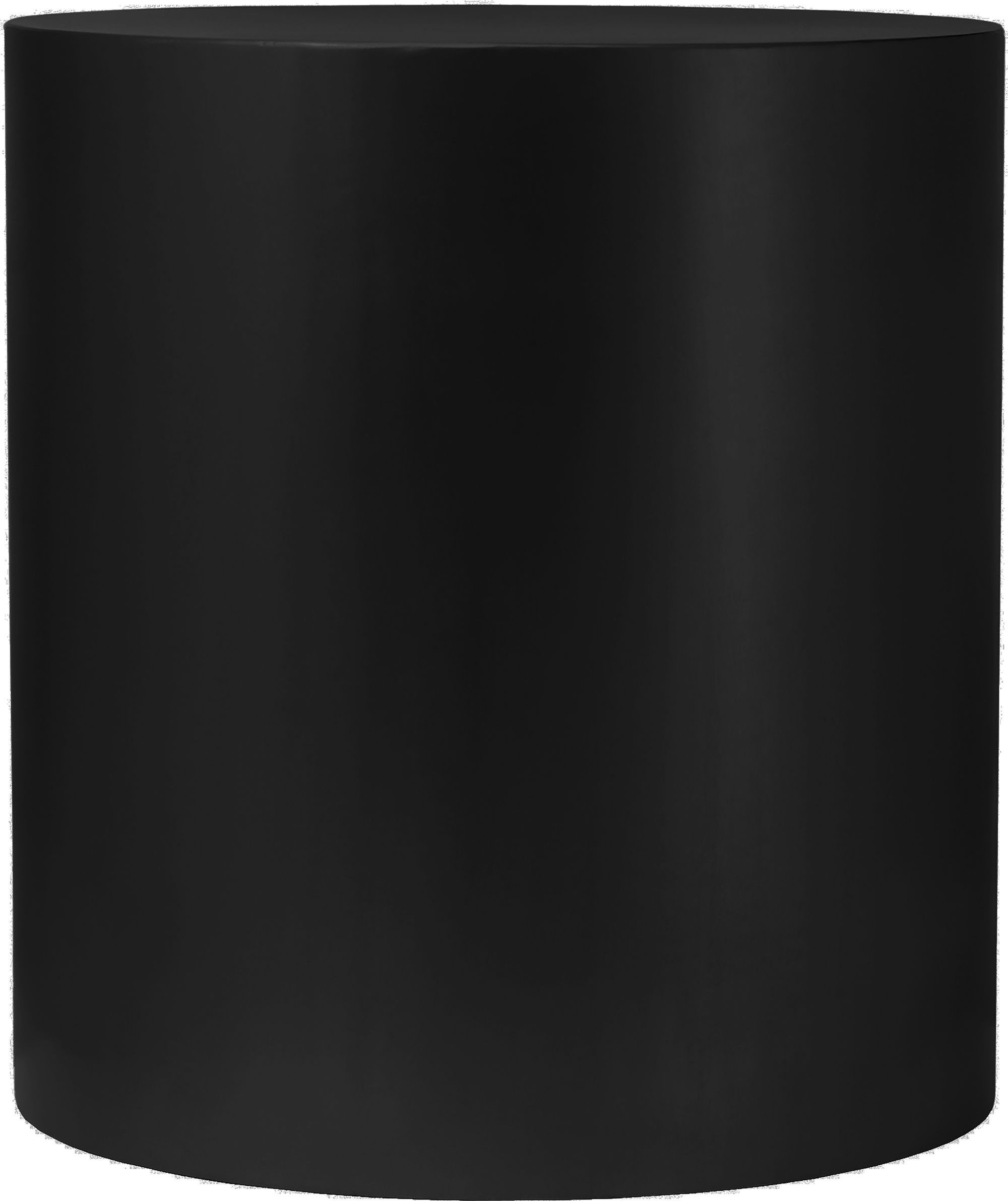 Cylinder 20" Round Metal End Table