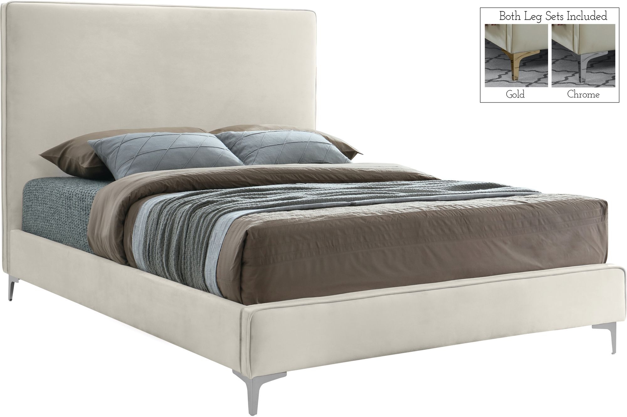Geri Velvet Bed