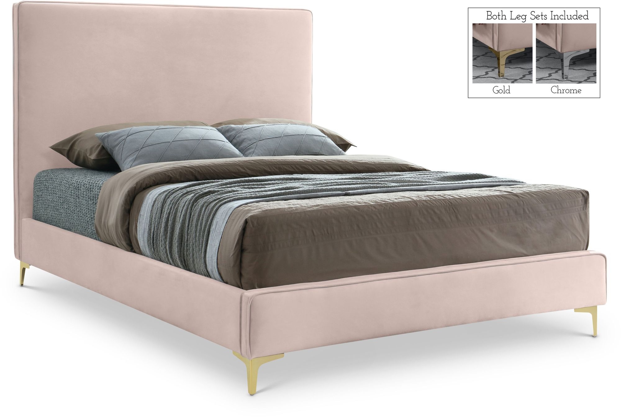 Geri Velvet Bed