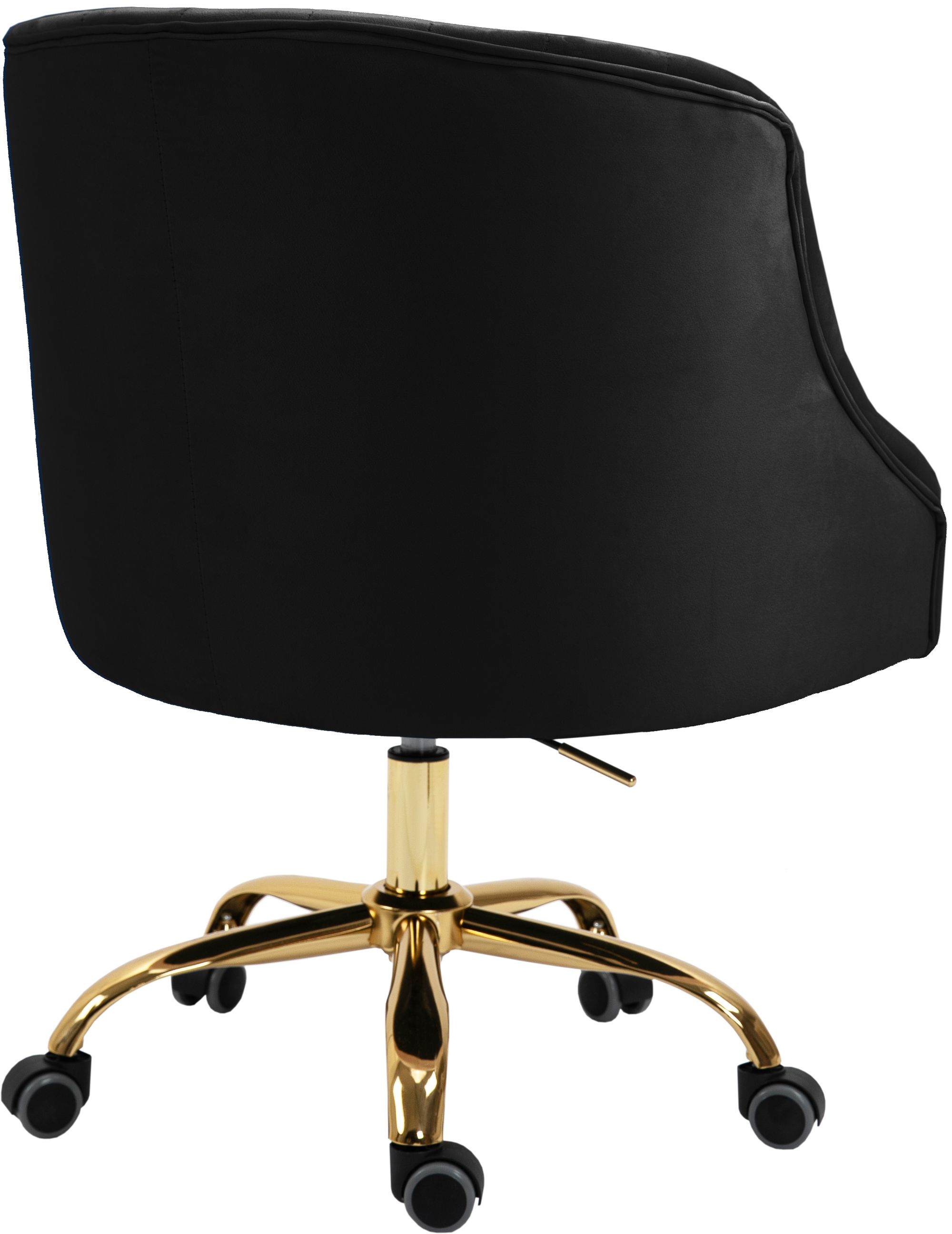 Arden Velvet Office Chair with Gold Base
