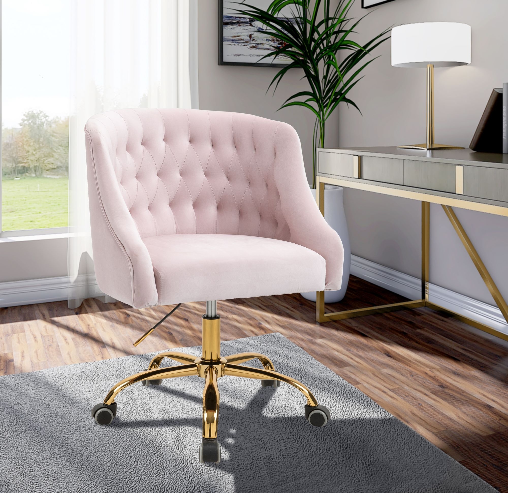 Arden Velvet Office Chair