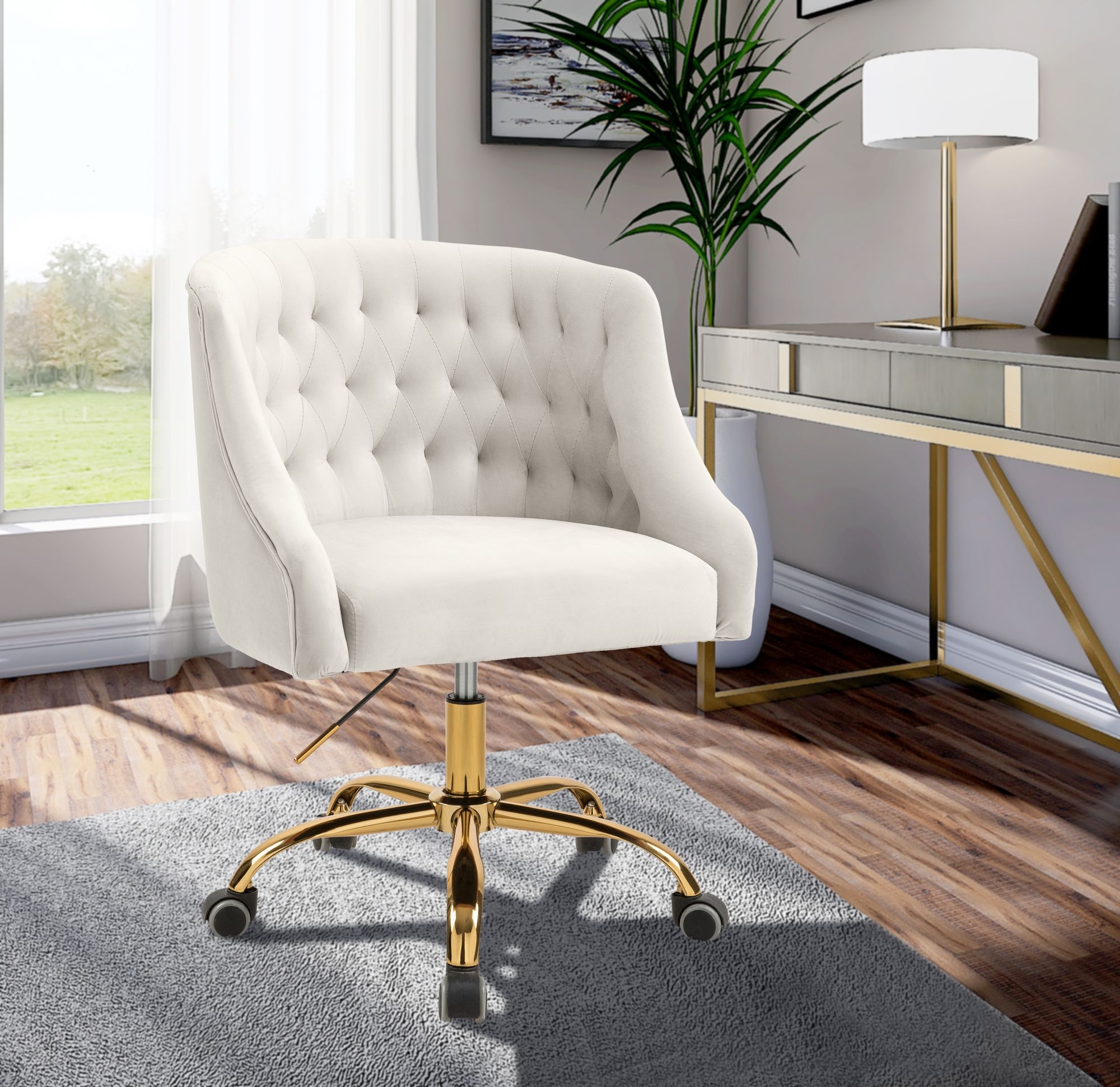 Arden Velvet Office Chair