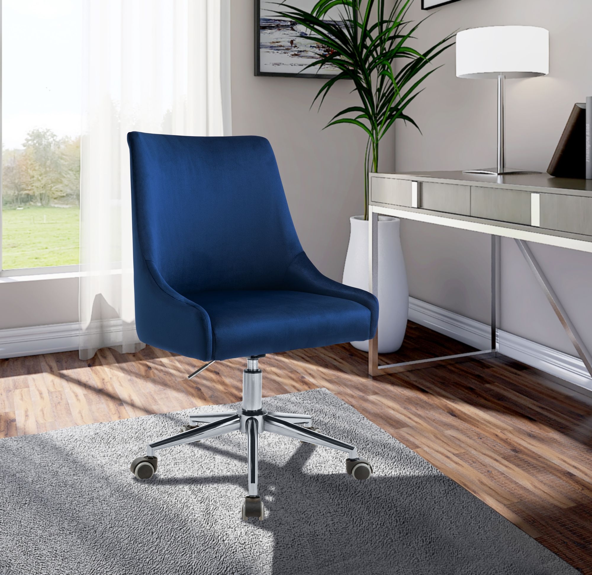 Karina Velvet Office Chair
