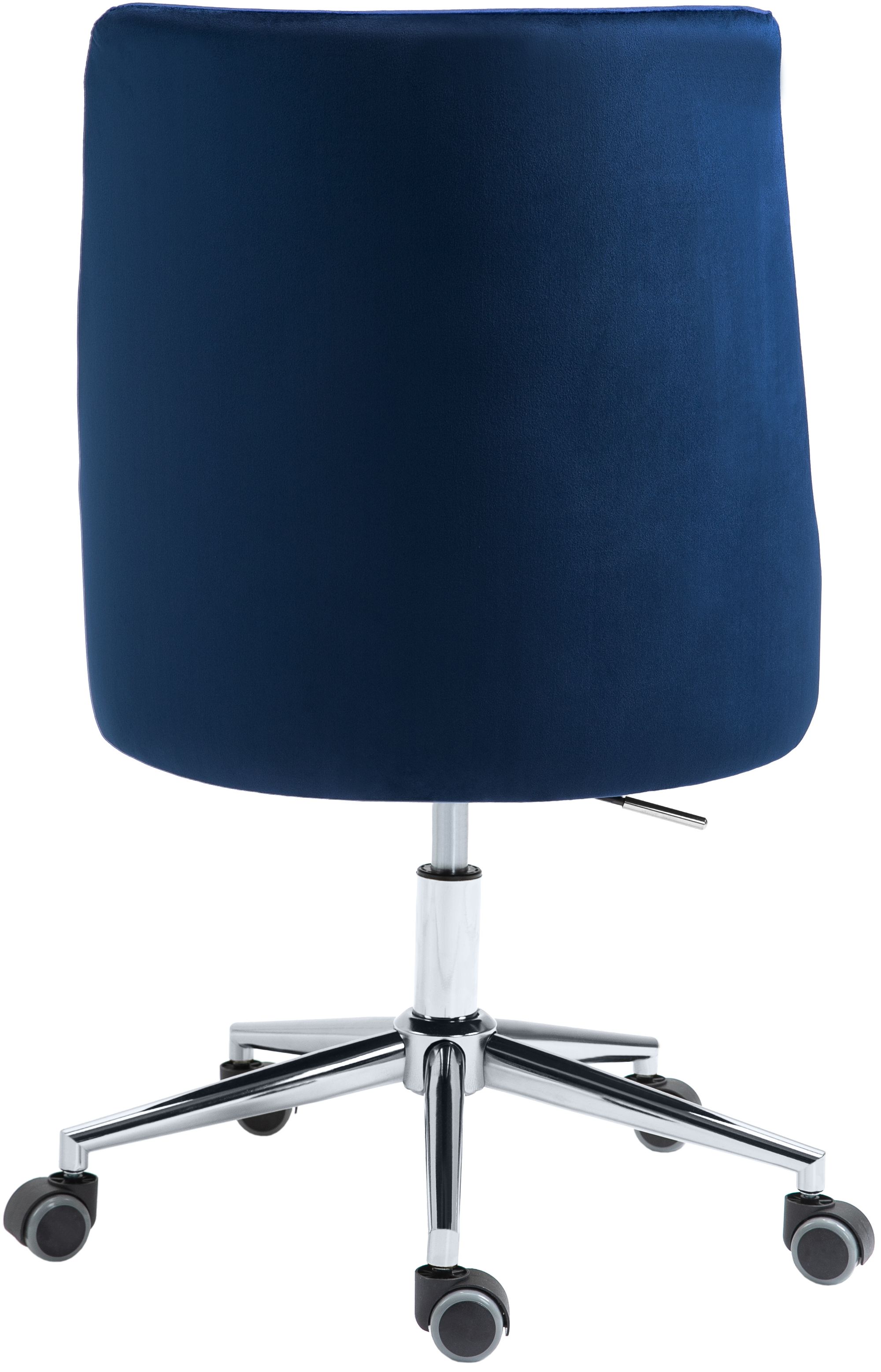 Karina Velvet Office Chair with Chrome Base