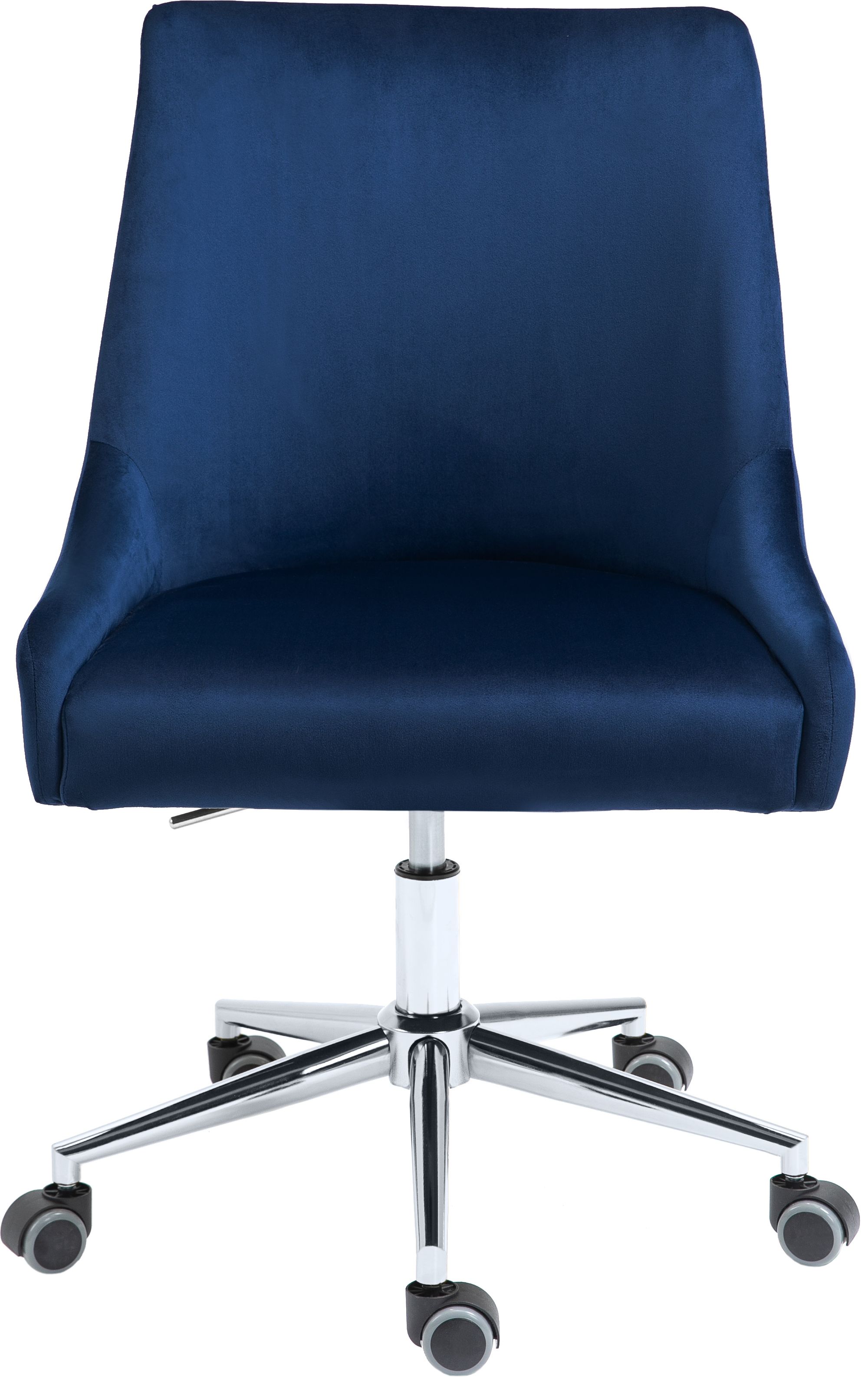 Karina Velvet Office Chair with Chrome Base