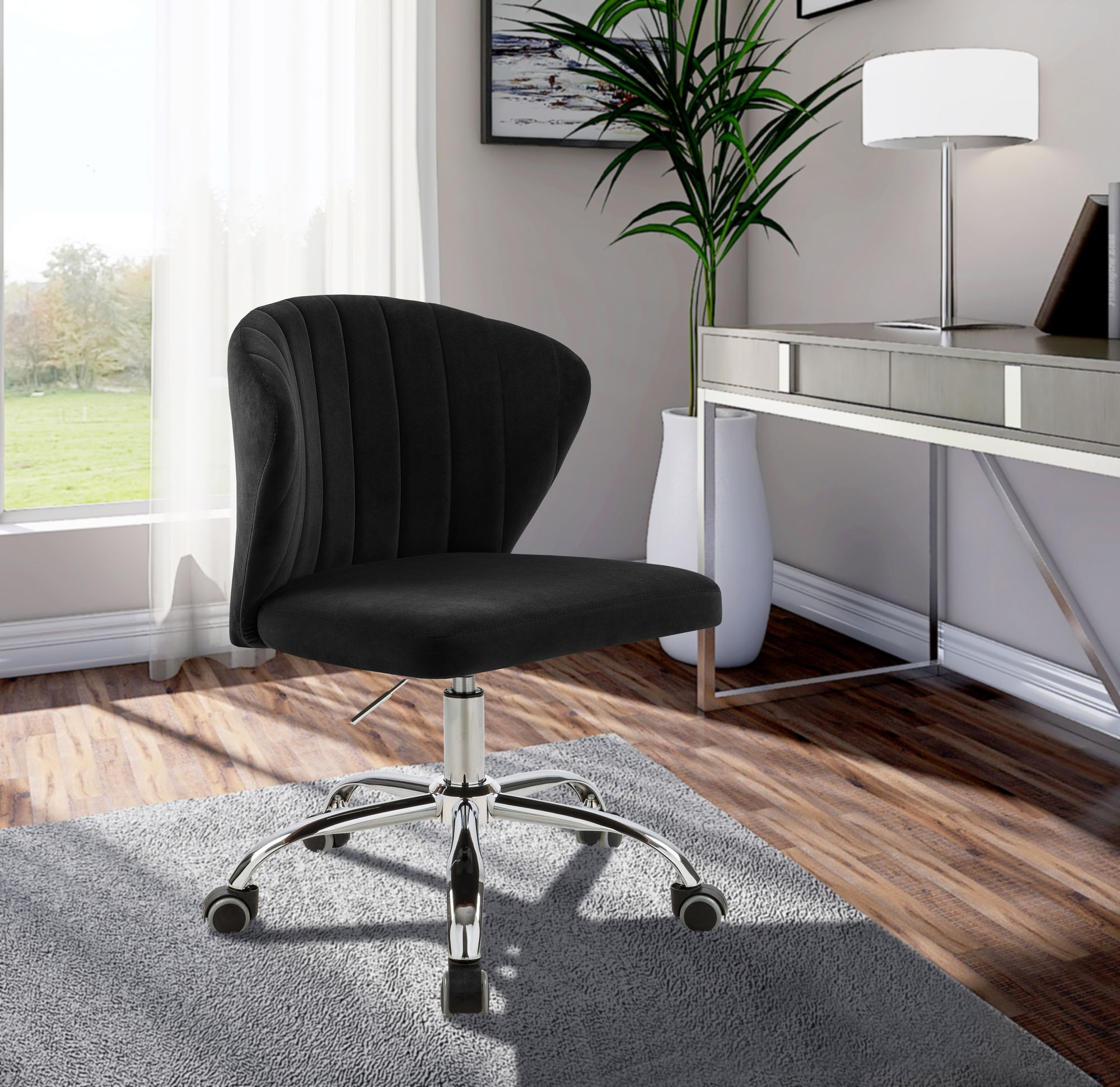 Finley Velvet Office Chair