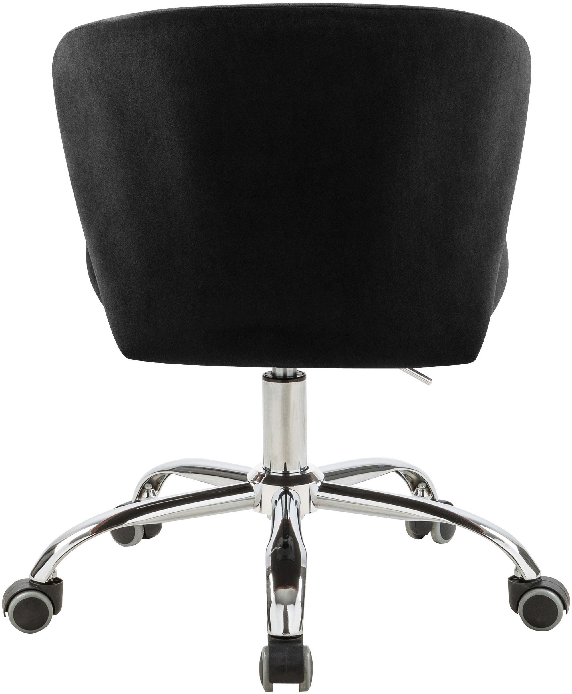 Finley Velvet Office Chair with Chrome Base