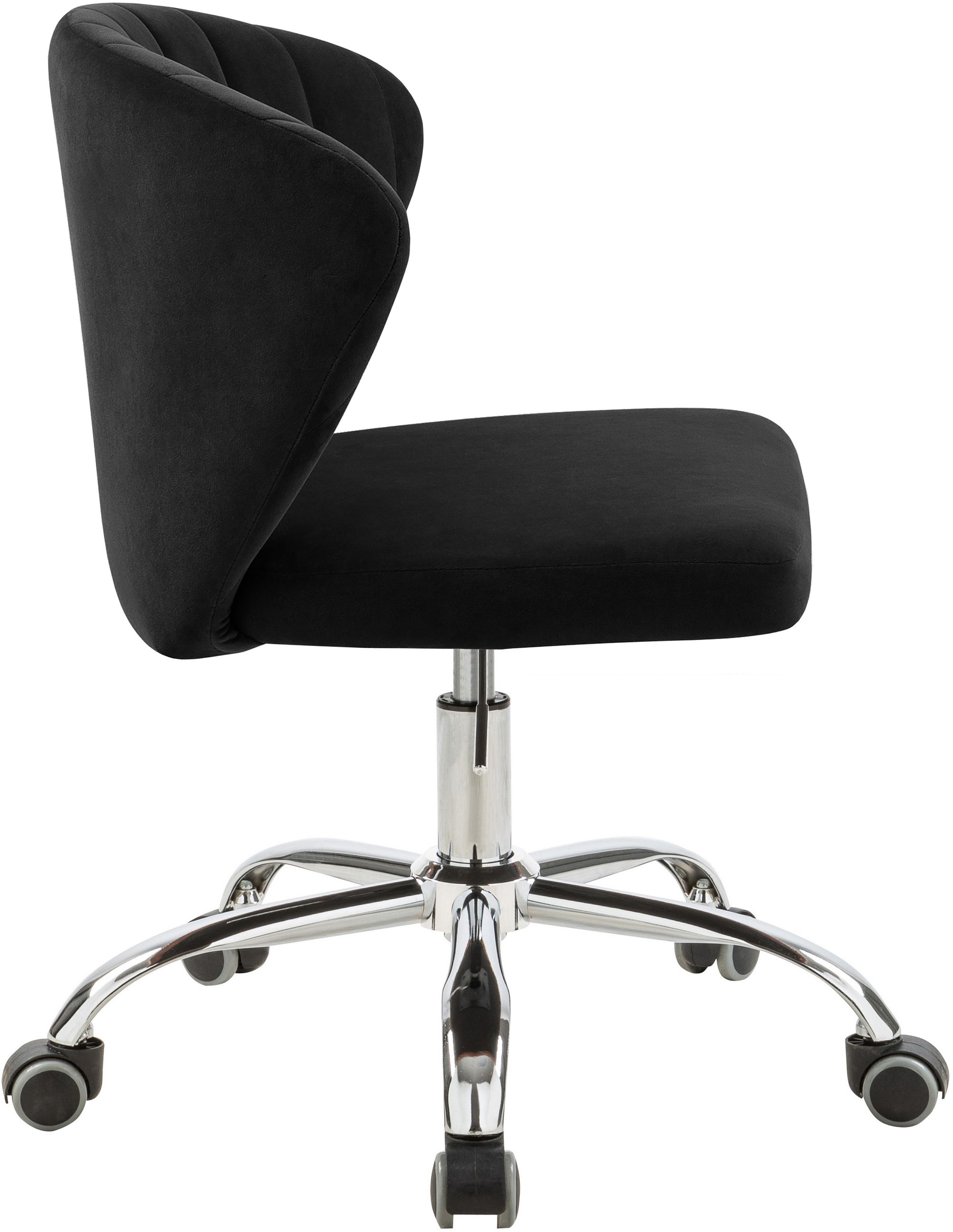 Finley Velvet Office Chair with Chrome Base