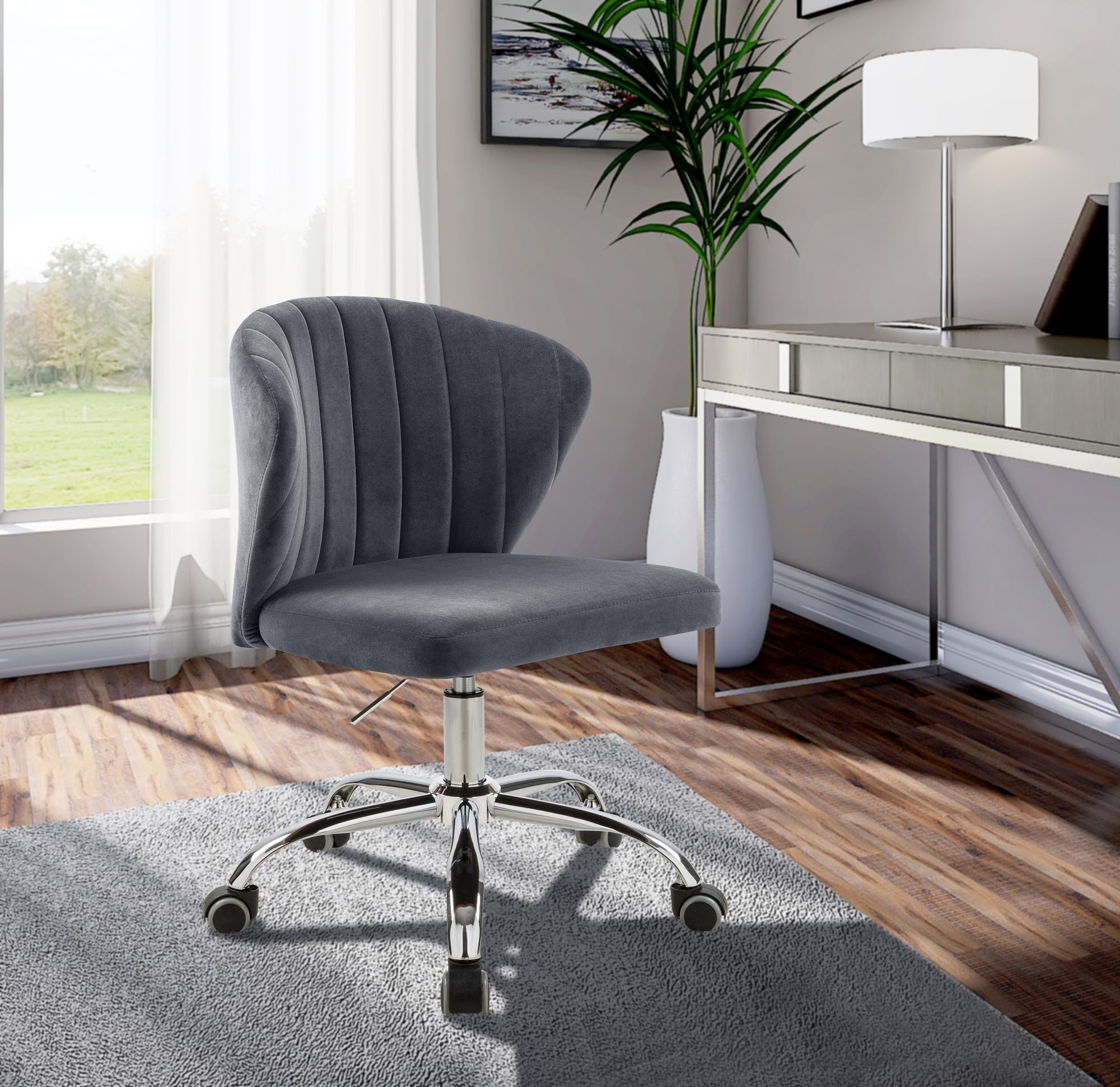 Finley Velvet Office Chair