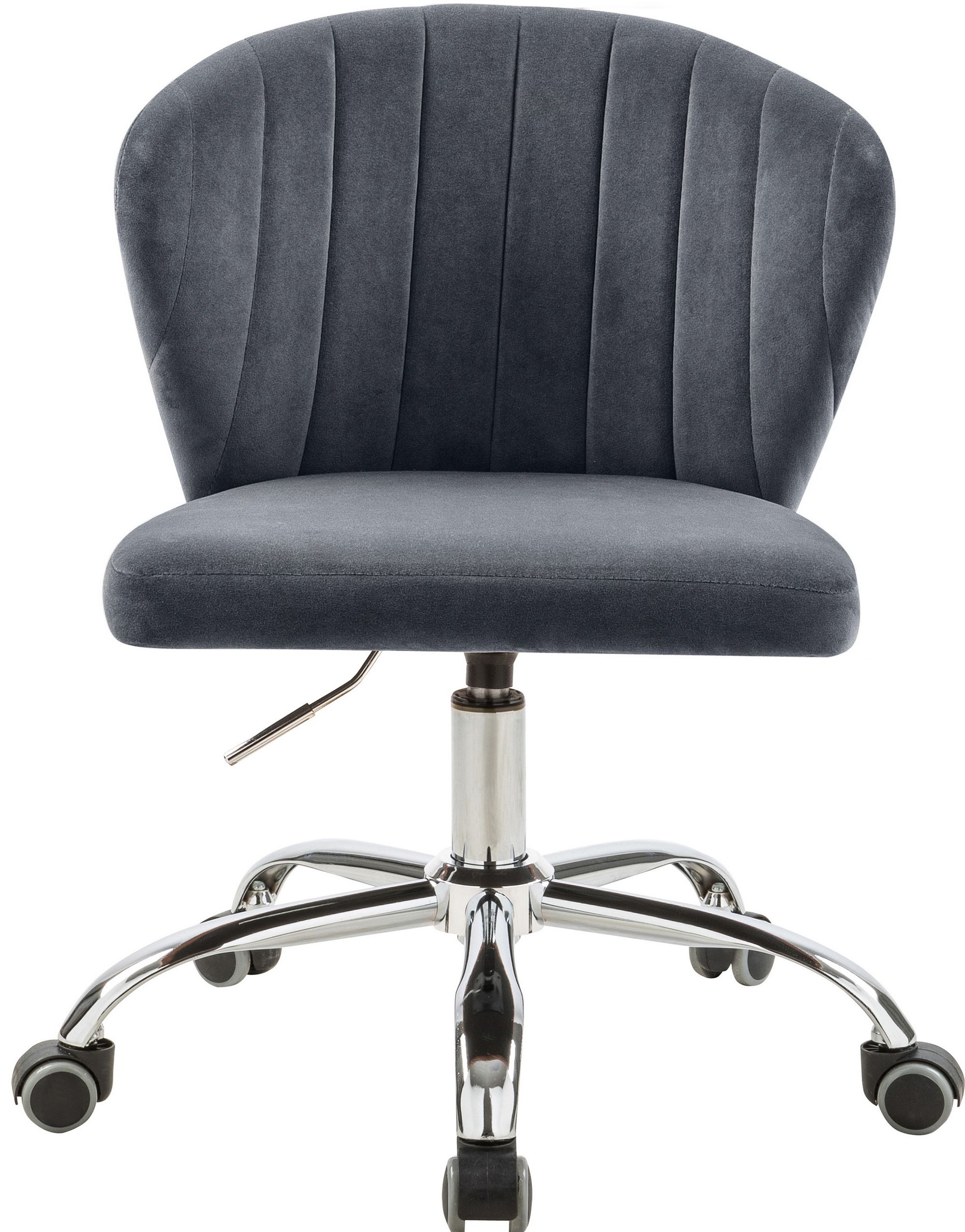 Finley Velvet Office Chair with Chrome Base
