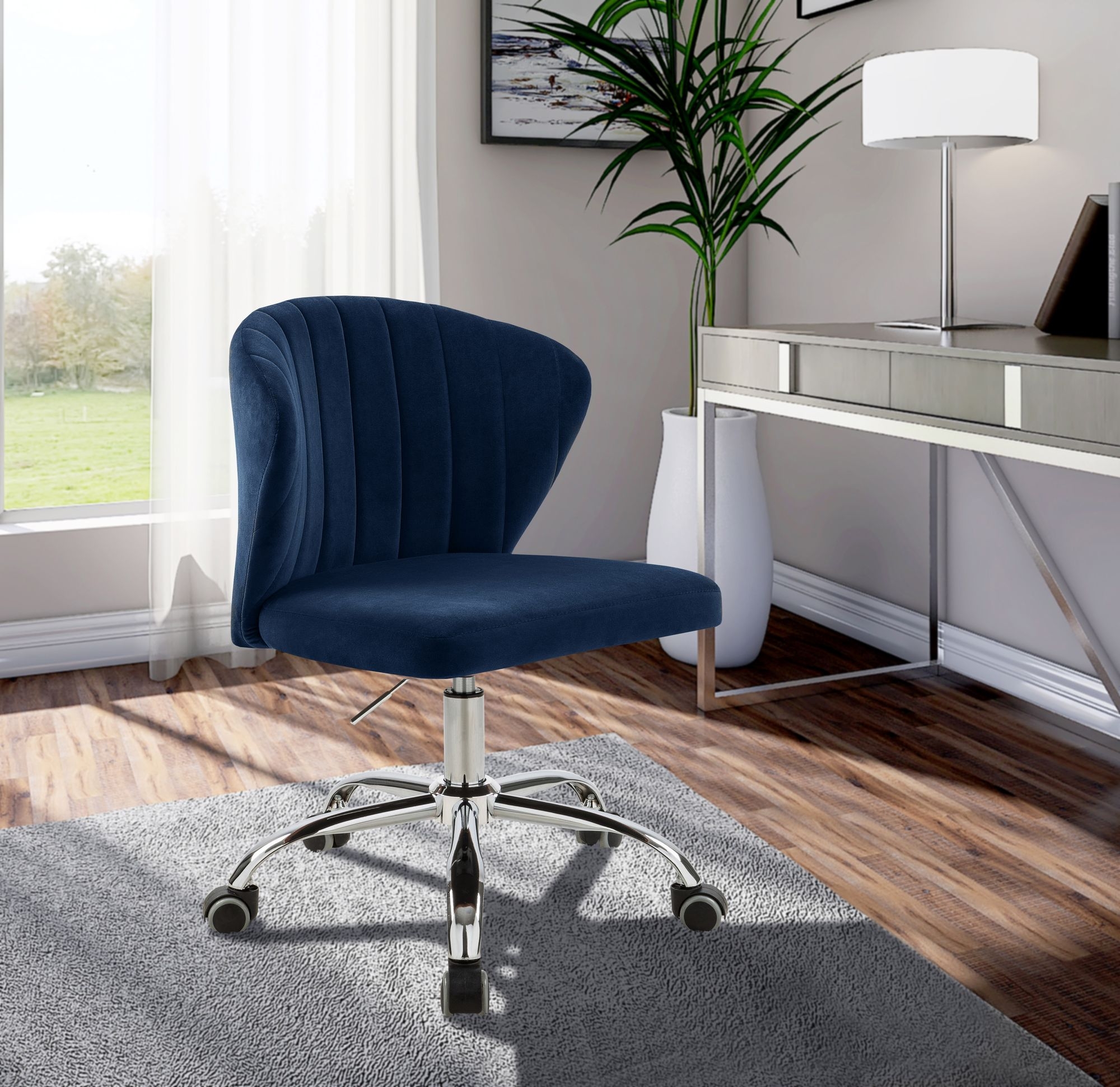Finley Velvet Office Chair