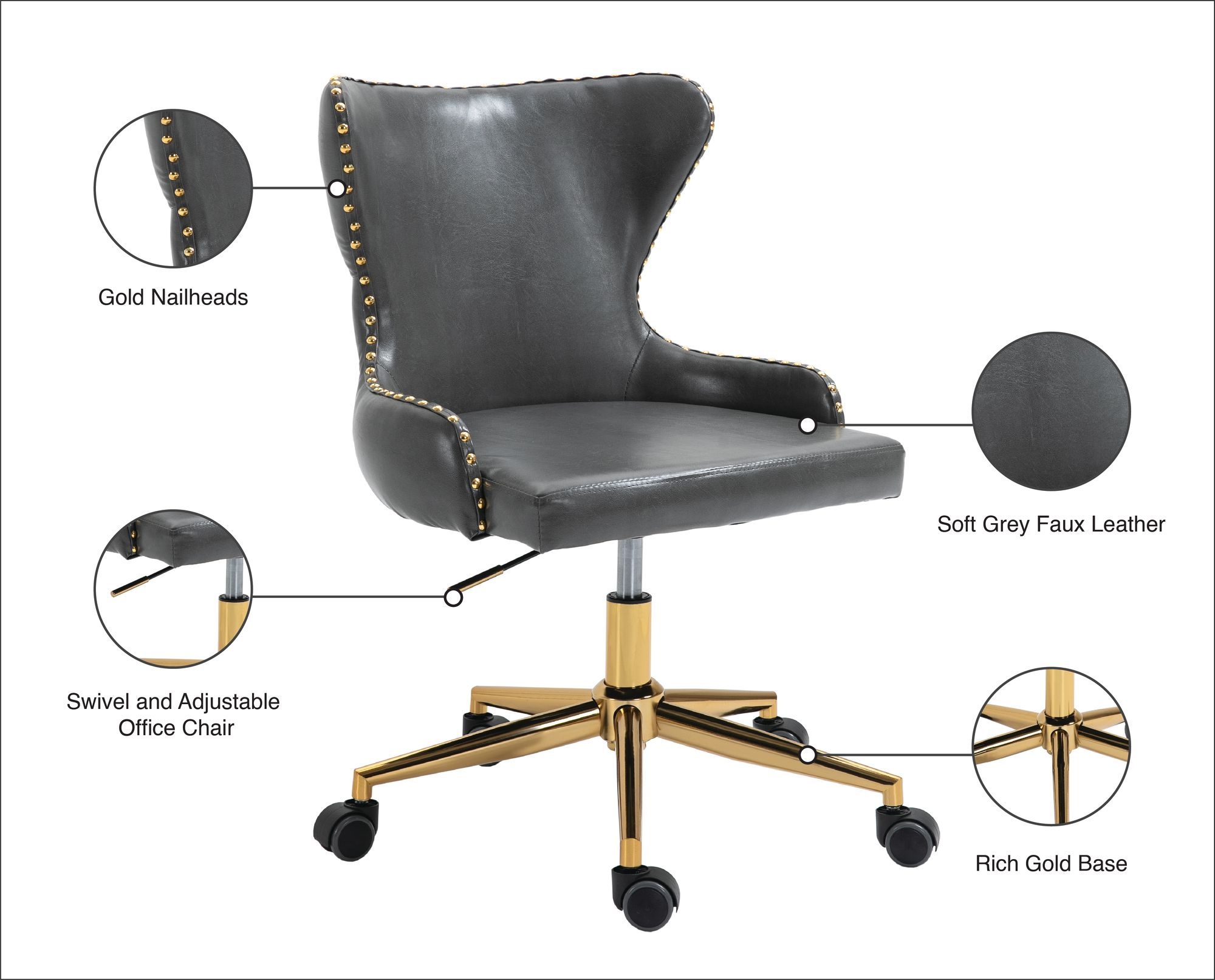 Hendrix Faux Leather Office Chair
