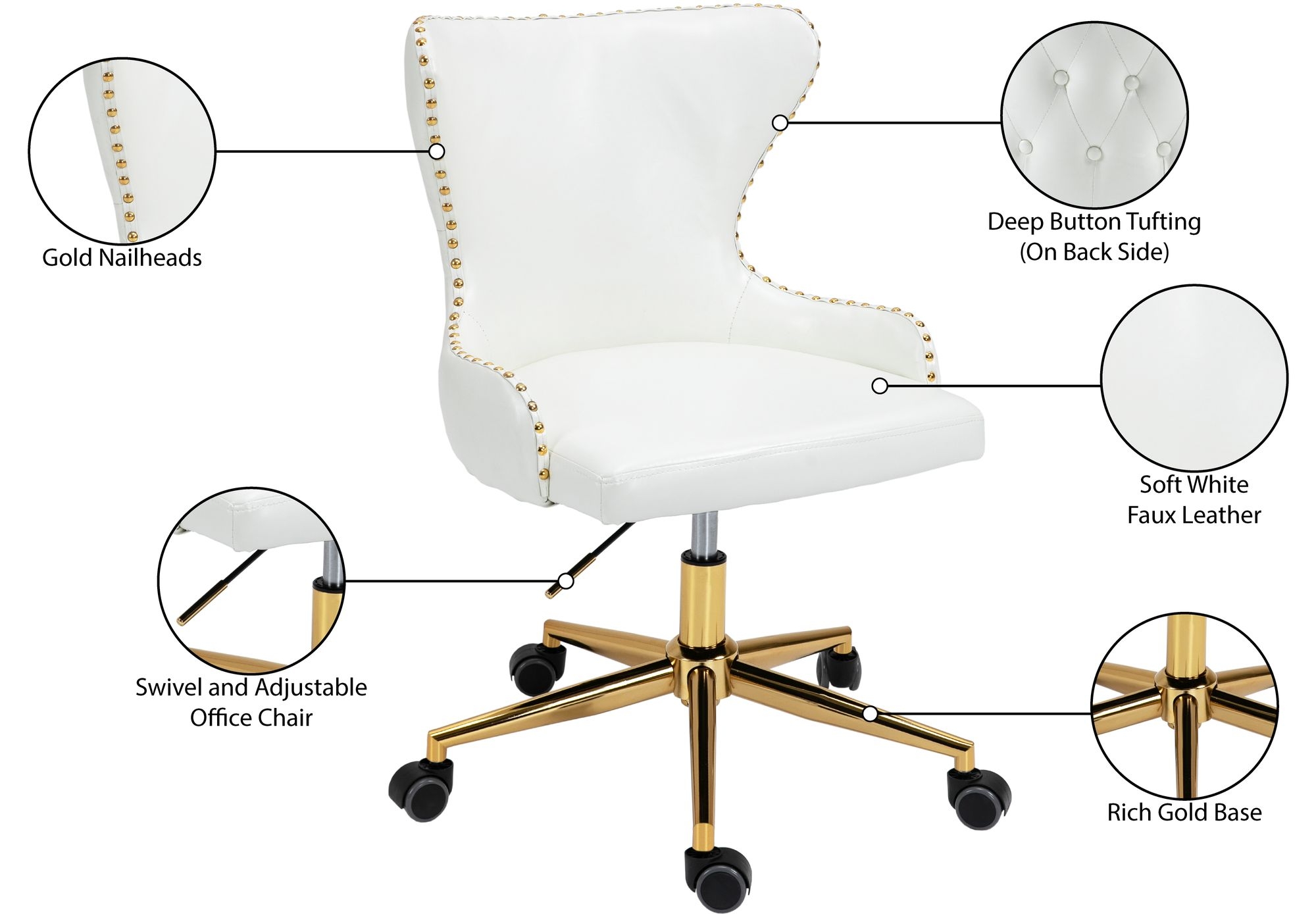 Hendrix Faux Leather Office Chair
