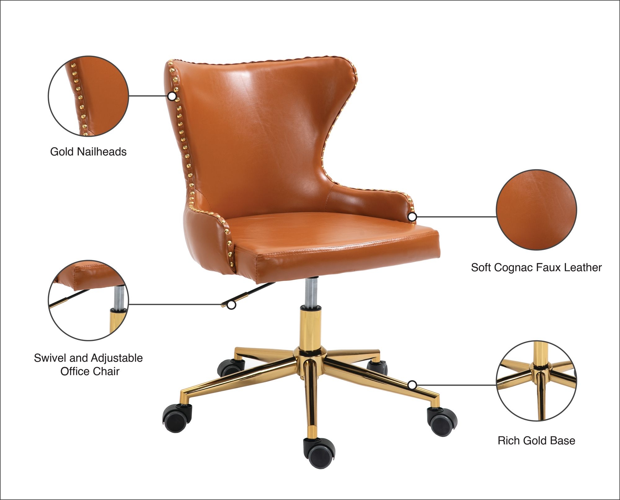 Hendrix Faux Leather Office Chair
