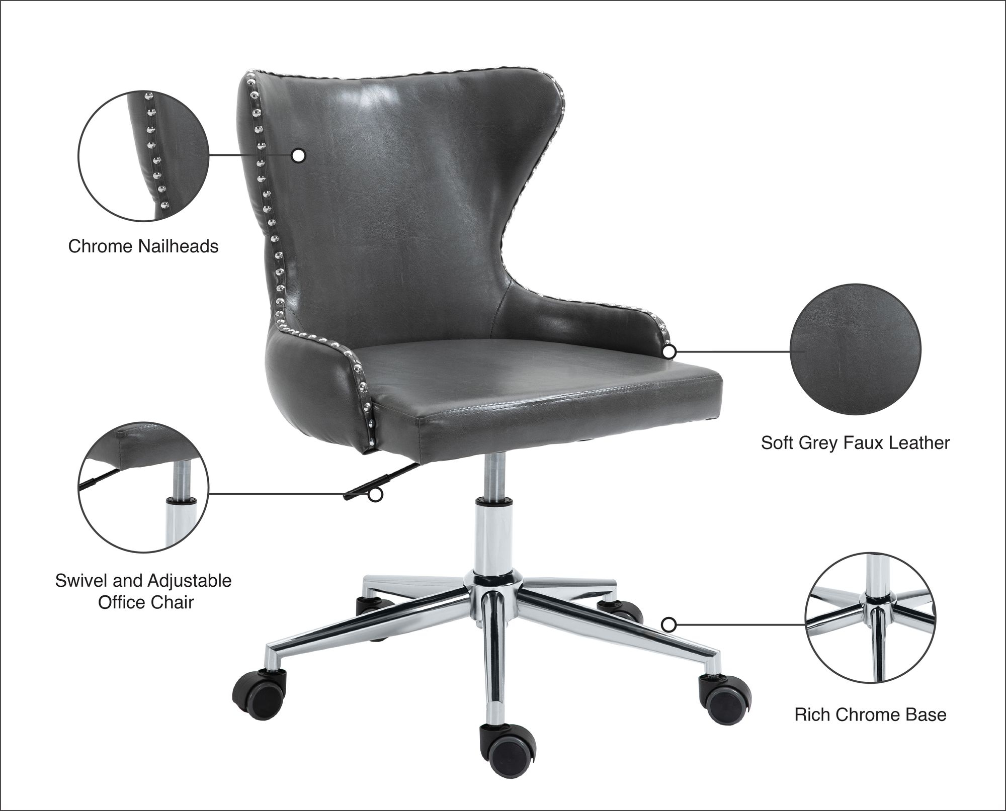 Hendrix Faux Leather Office Chair