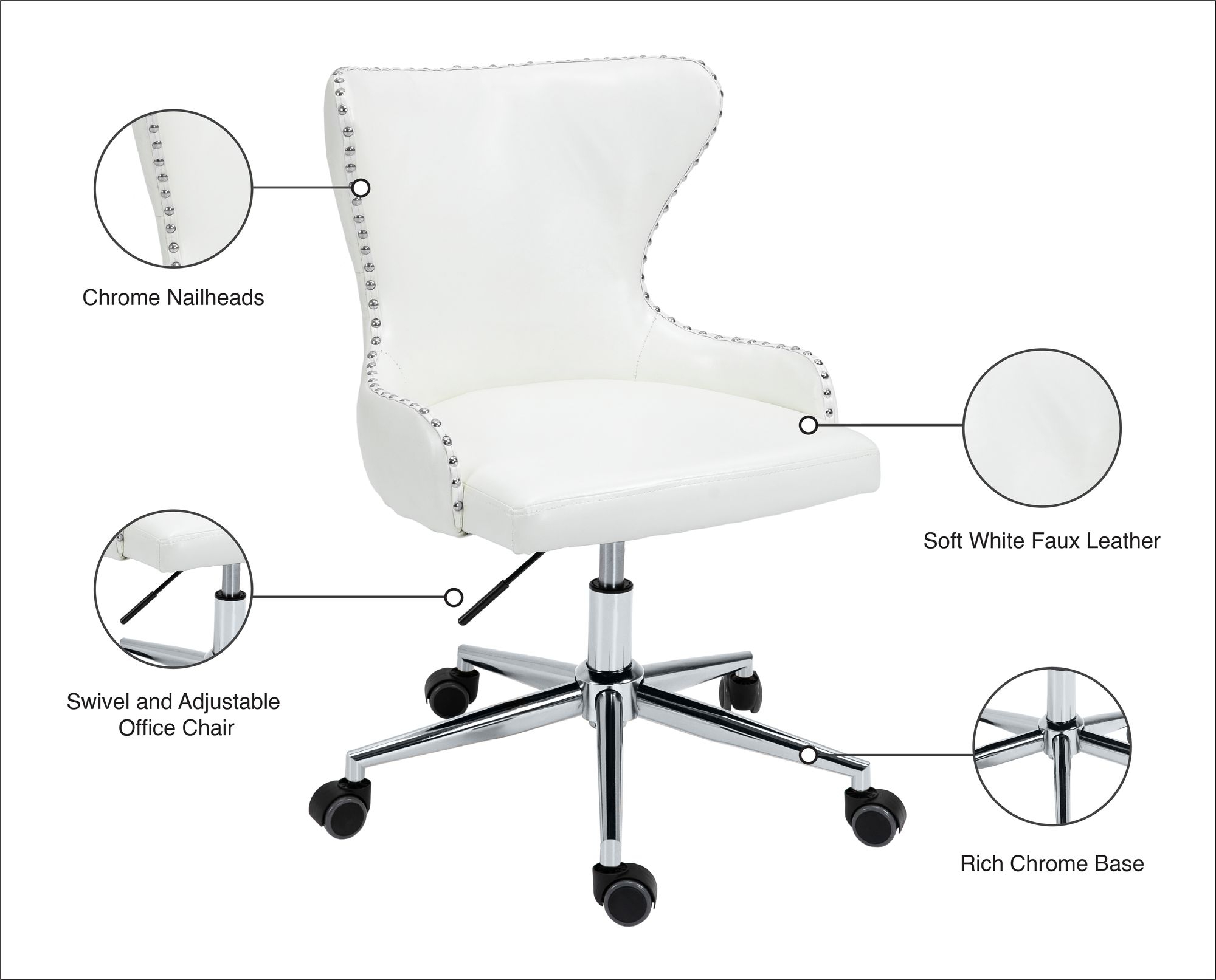 Hendrix Faux Leather Office Chair