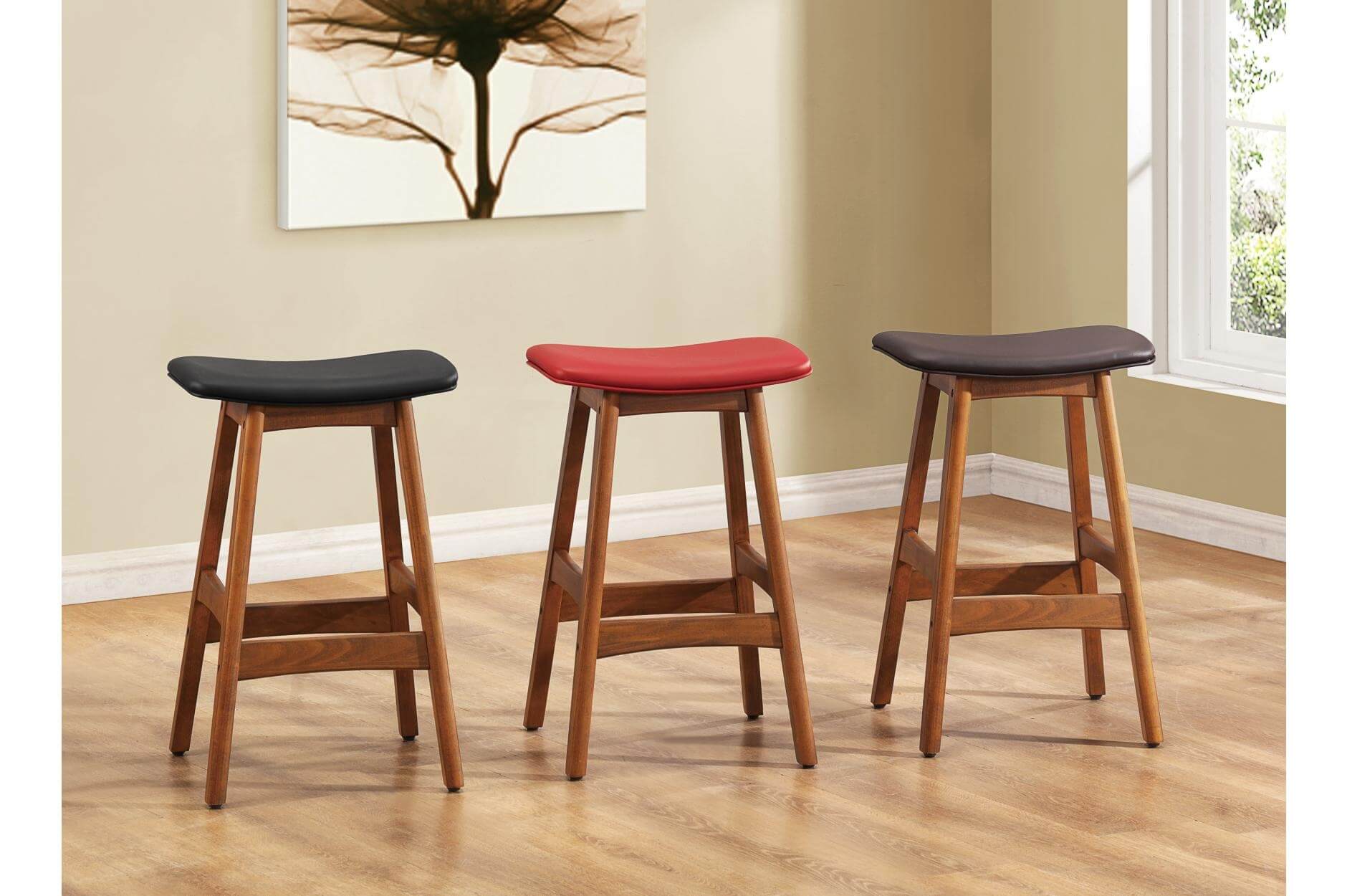 1188 Transitional PU Counter Height Stool by Homelegance
