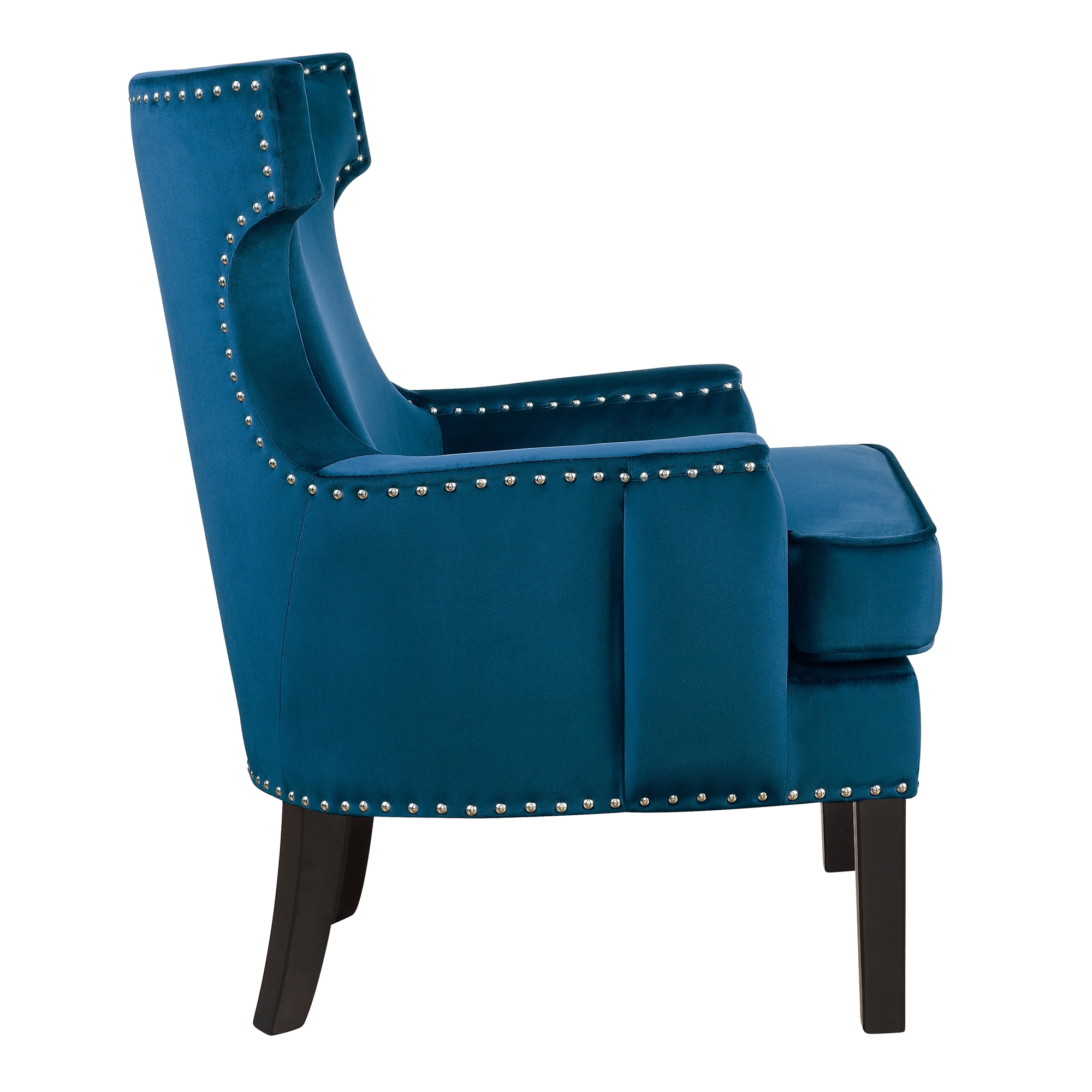 Lapis Velvet Accent Chair