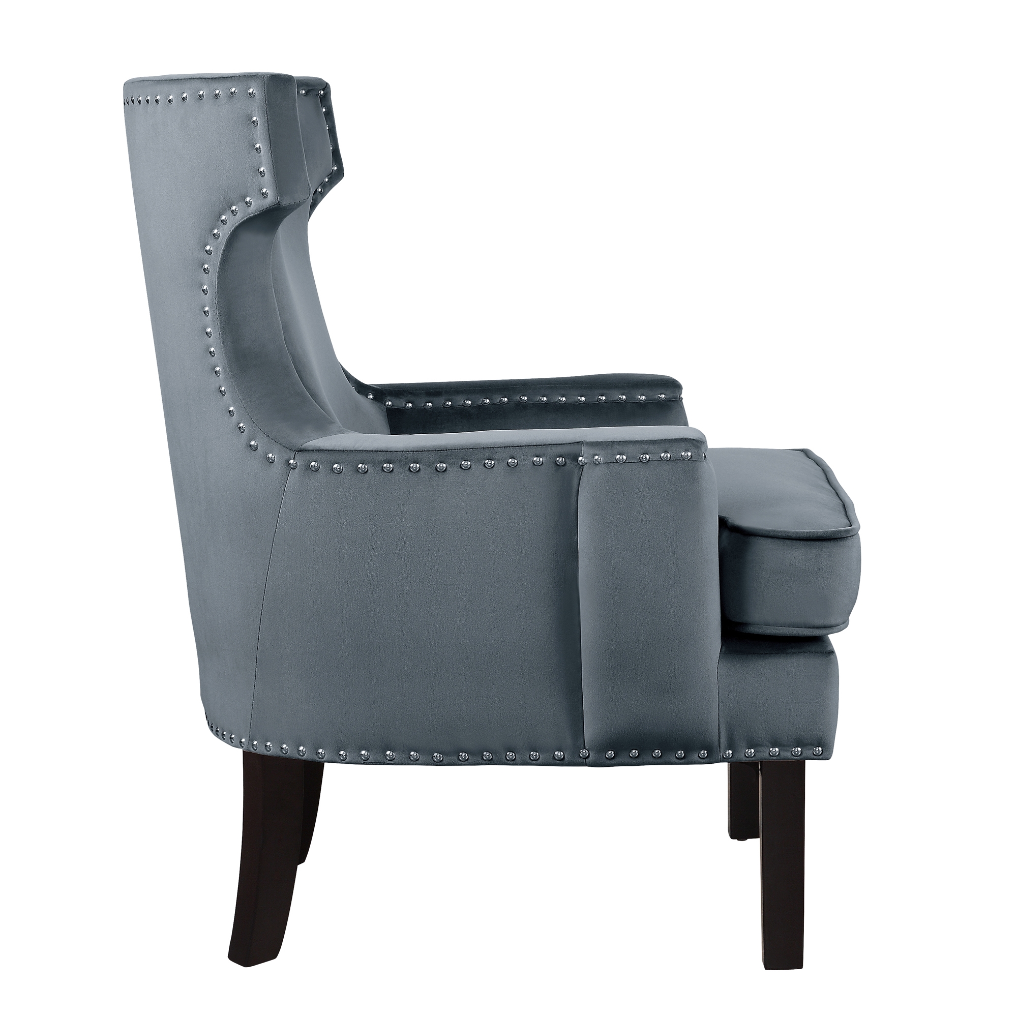 Lapis Velvet Accent Chair