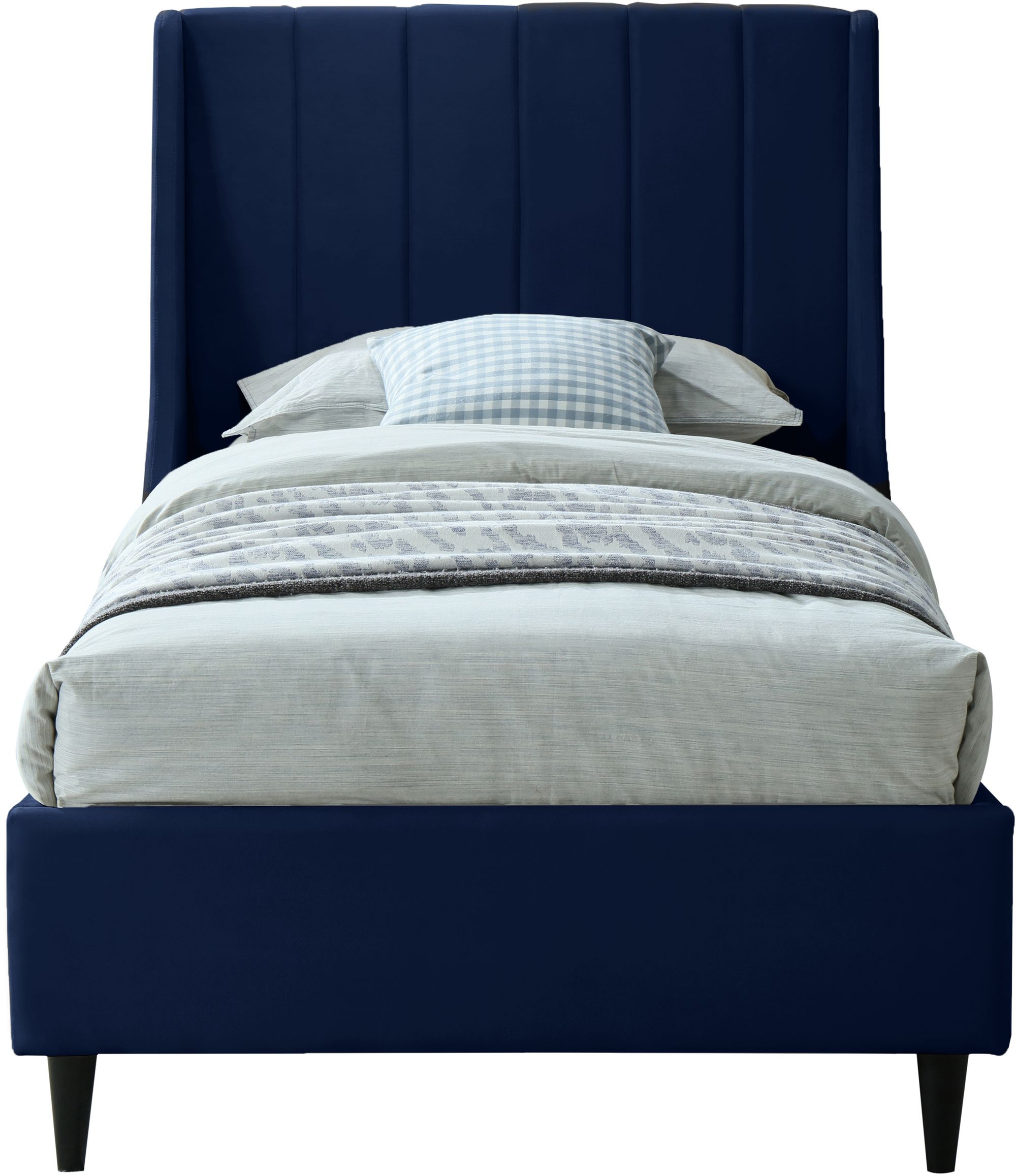 Eva Velvet Twin Size Bed