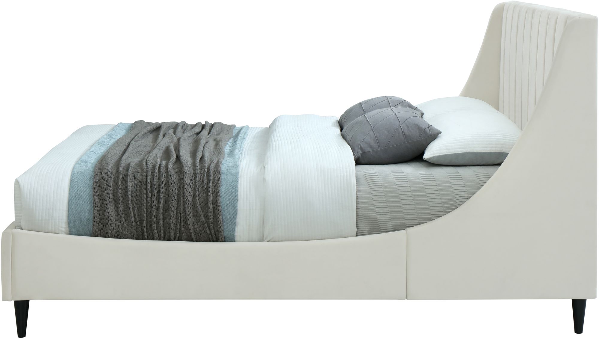 Eva Velvet Full Size Bed