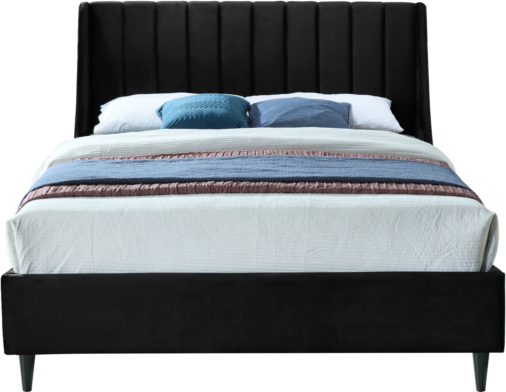 Eva Velvet Full Size Bed