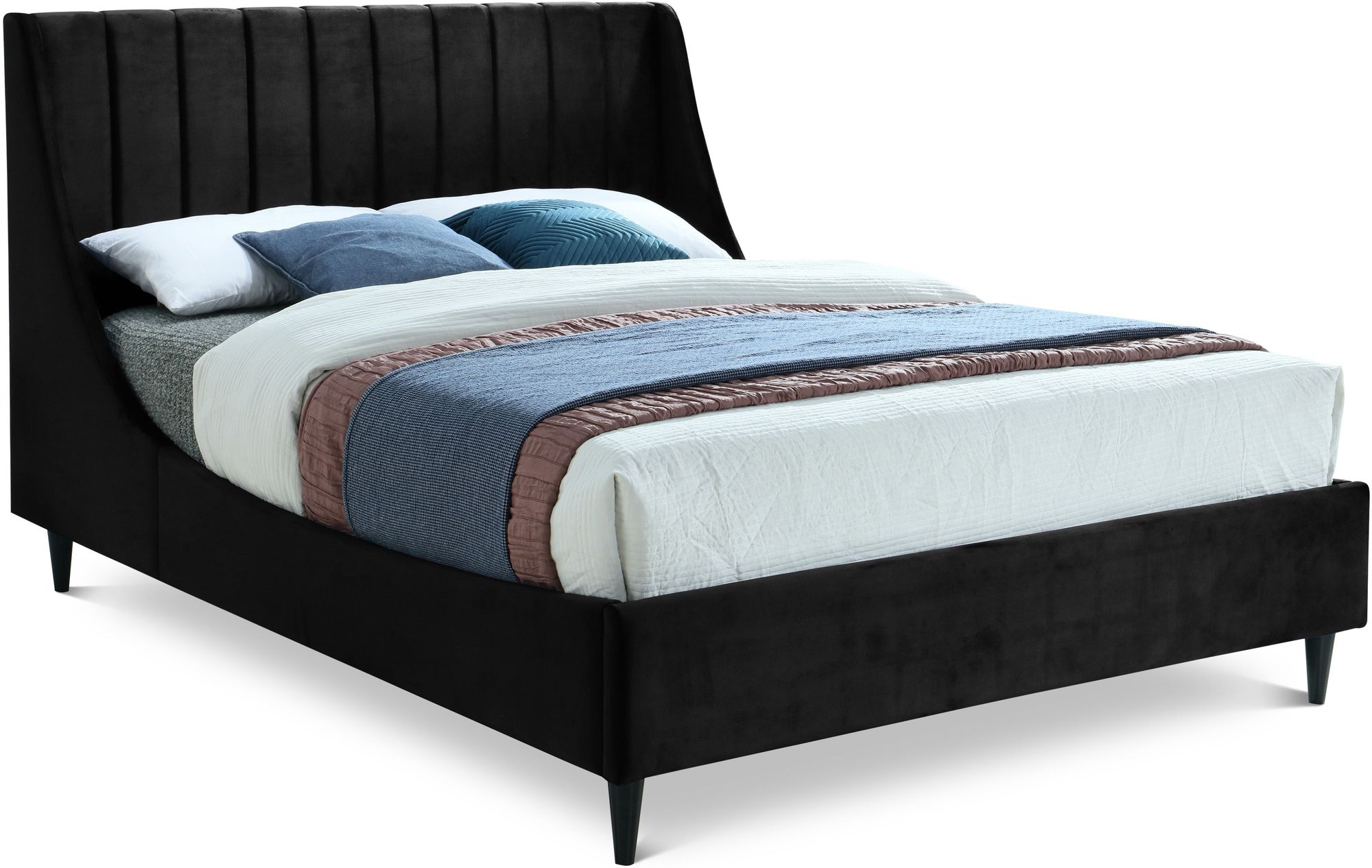 Eva Velvet Full Size Bed