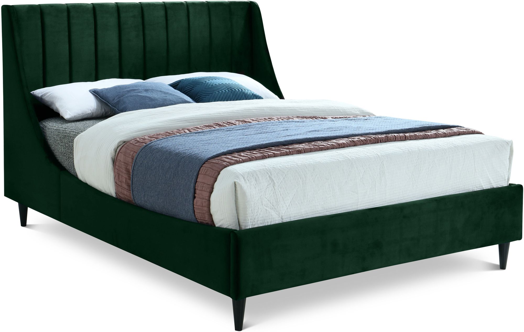 Eva Velvet Full Size Bed