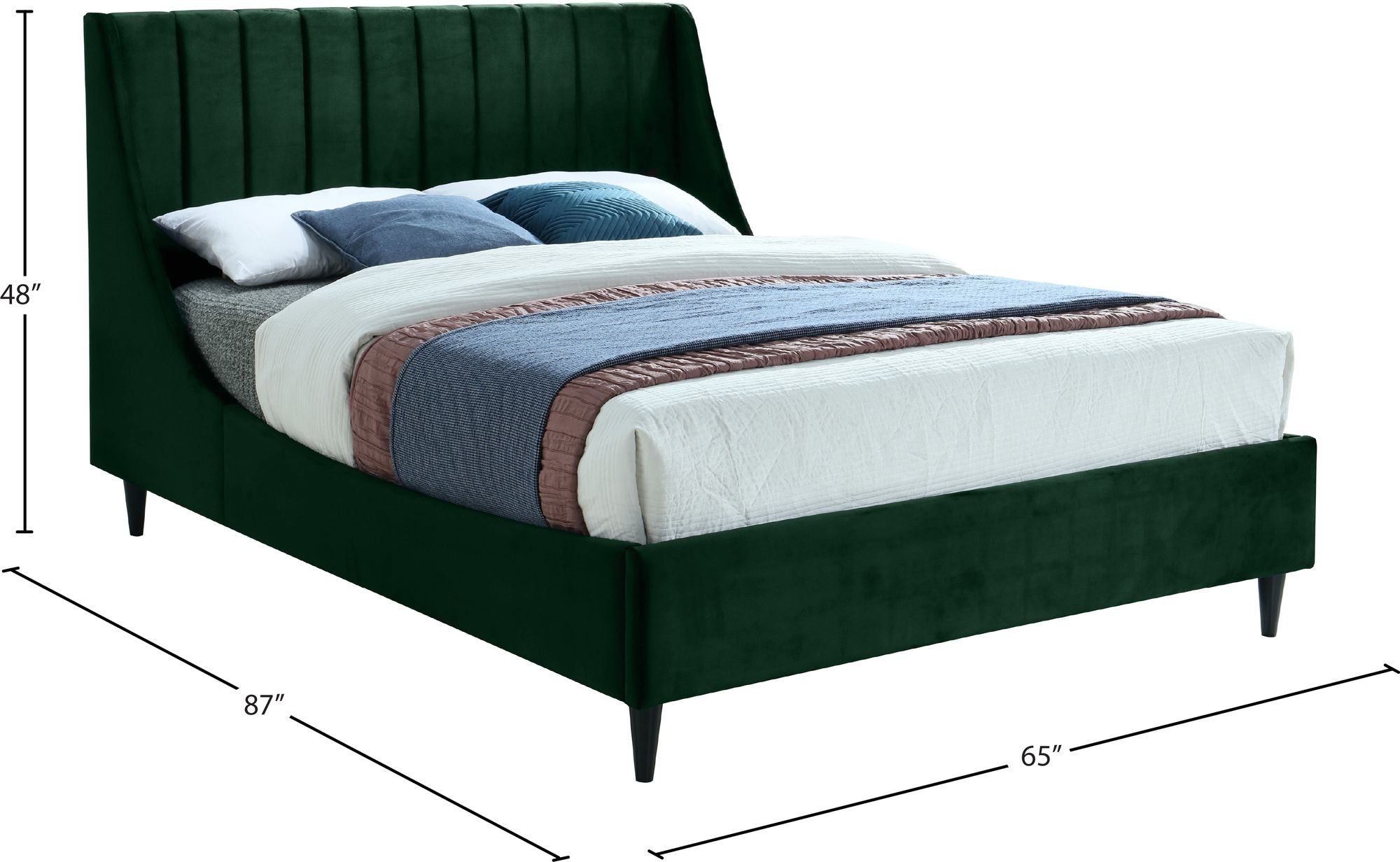 Eva Velvet Bed