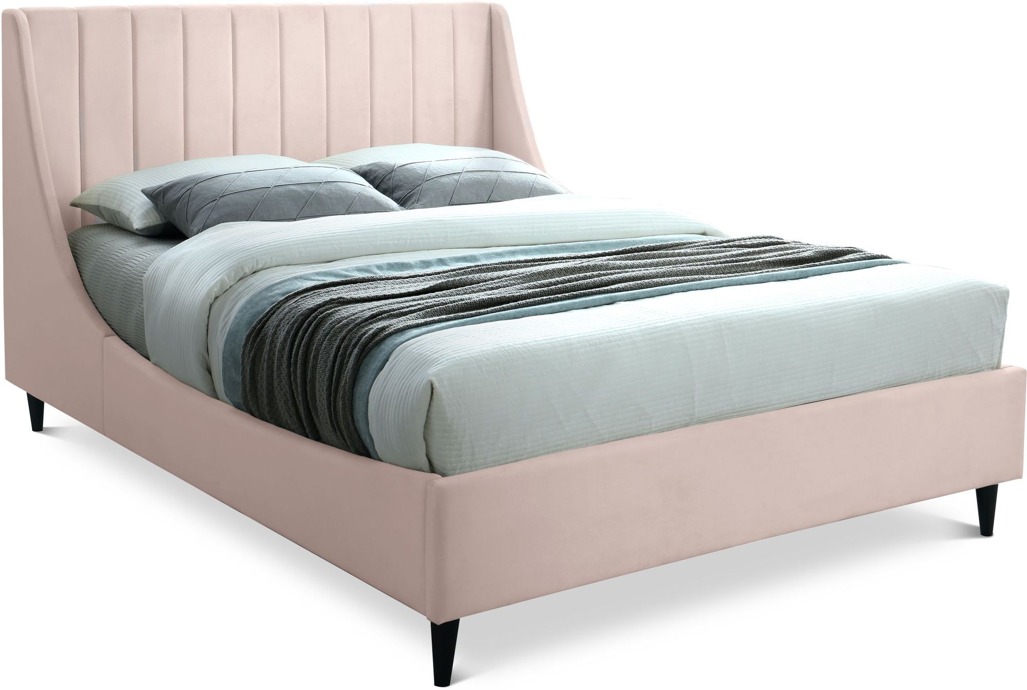 Eva Velvet Full Size Bed